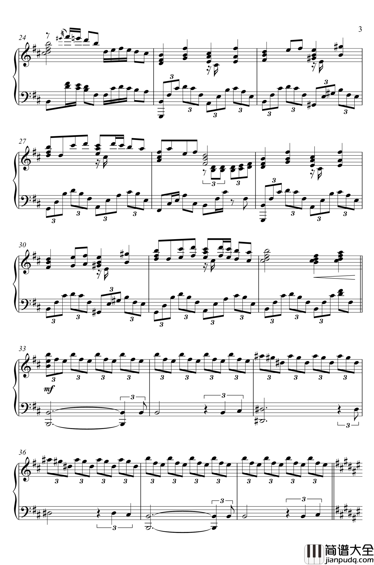 U.N.オーエンは彼女なのか？钢琴谱_いんぷれ_東方紅魔郷_东方project