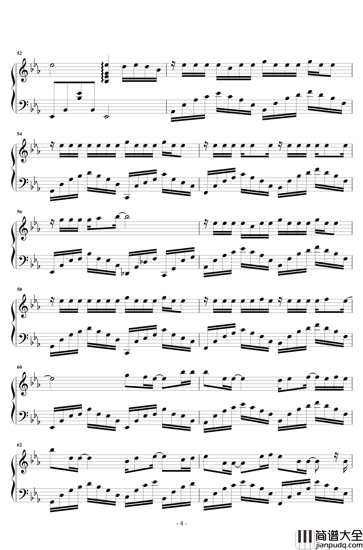 疑心病钢琴谱_原声独奏_任然