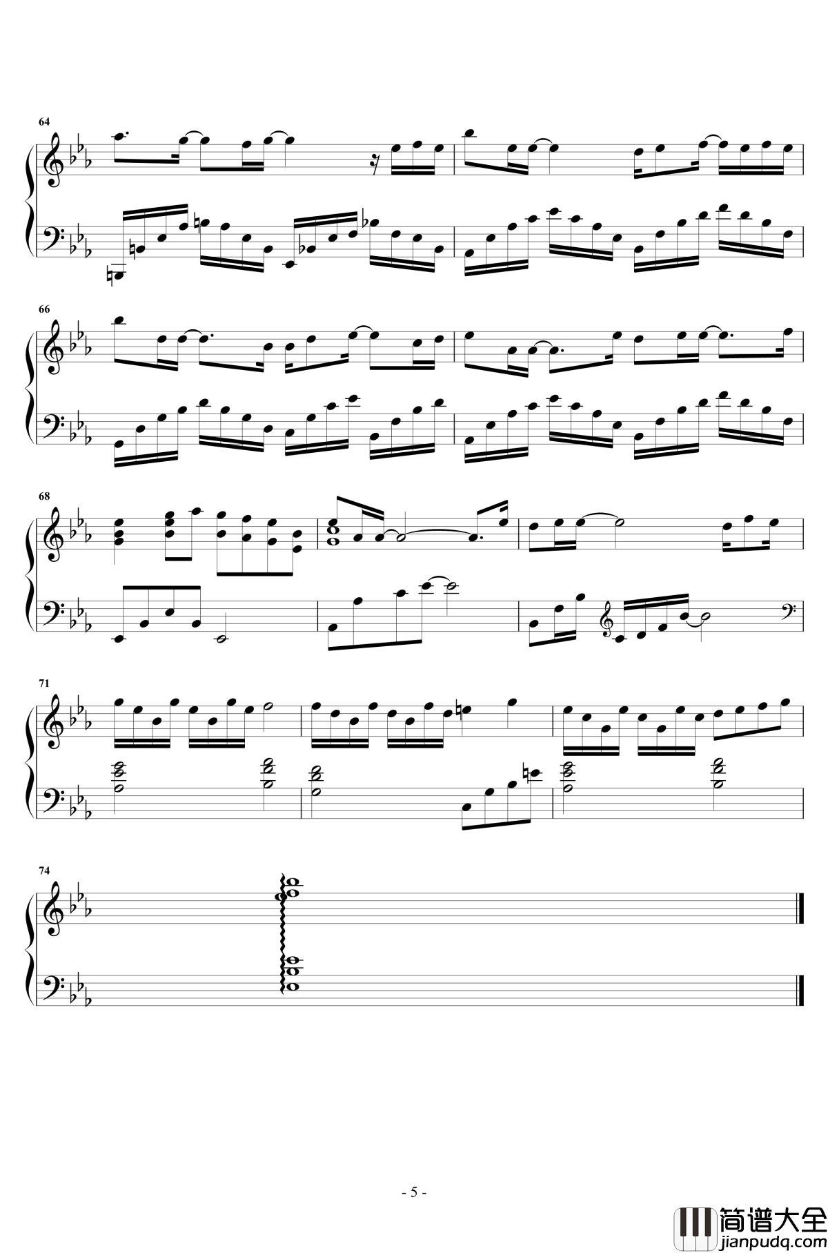 疑心病钢琴谱_原声独奏_任然