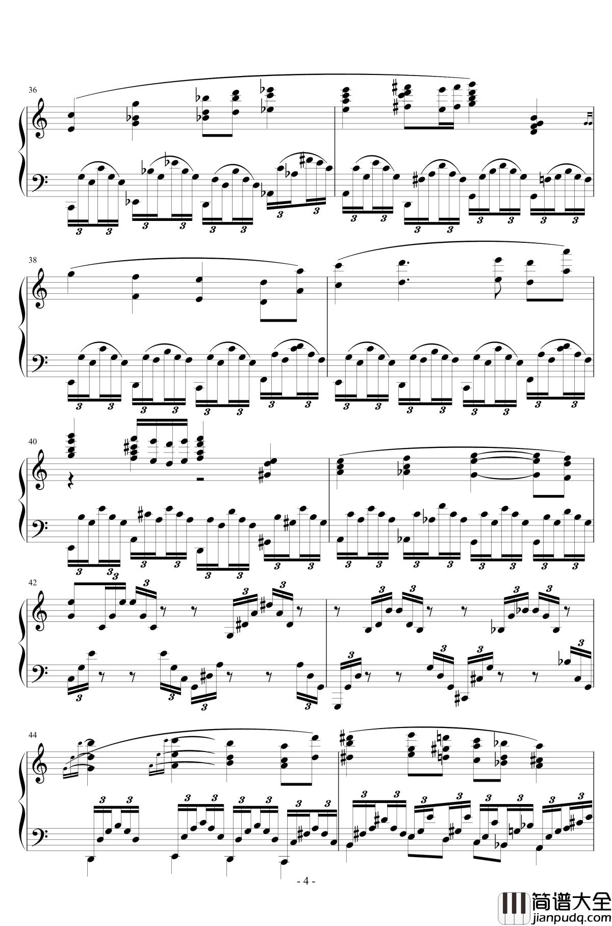 Ballade_No.1,_Op.92钢琴谱_一个球