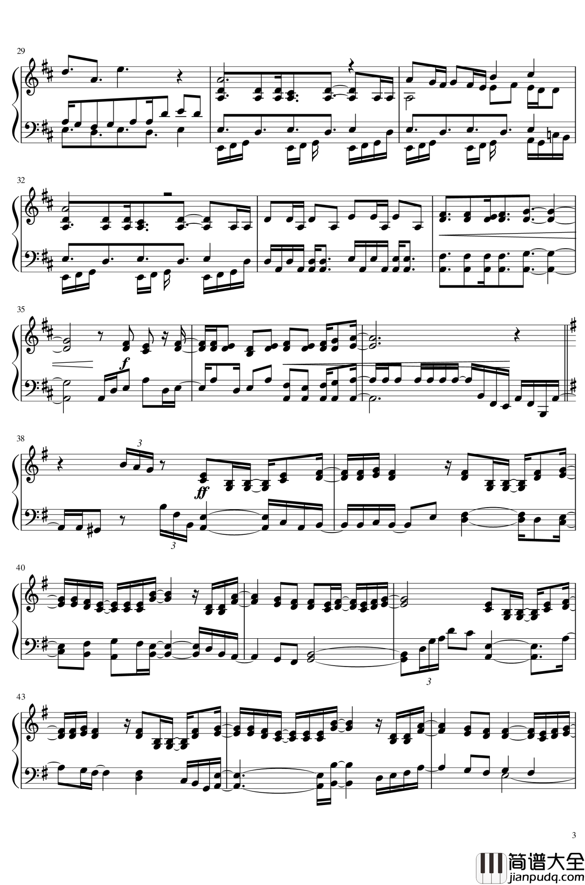 FLY_TO_THE_FUTURE钢琴谱_歌之王子殿下