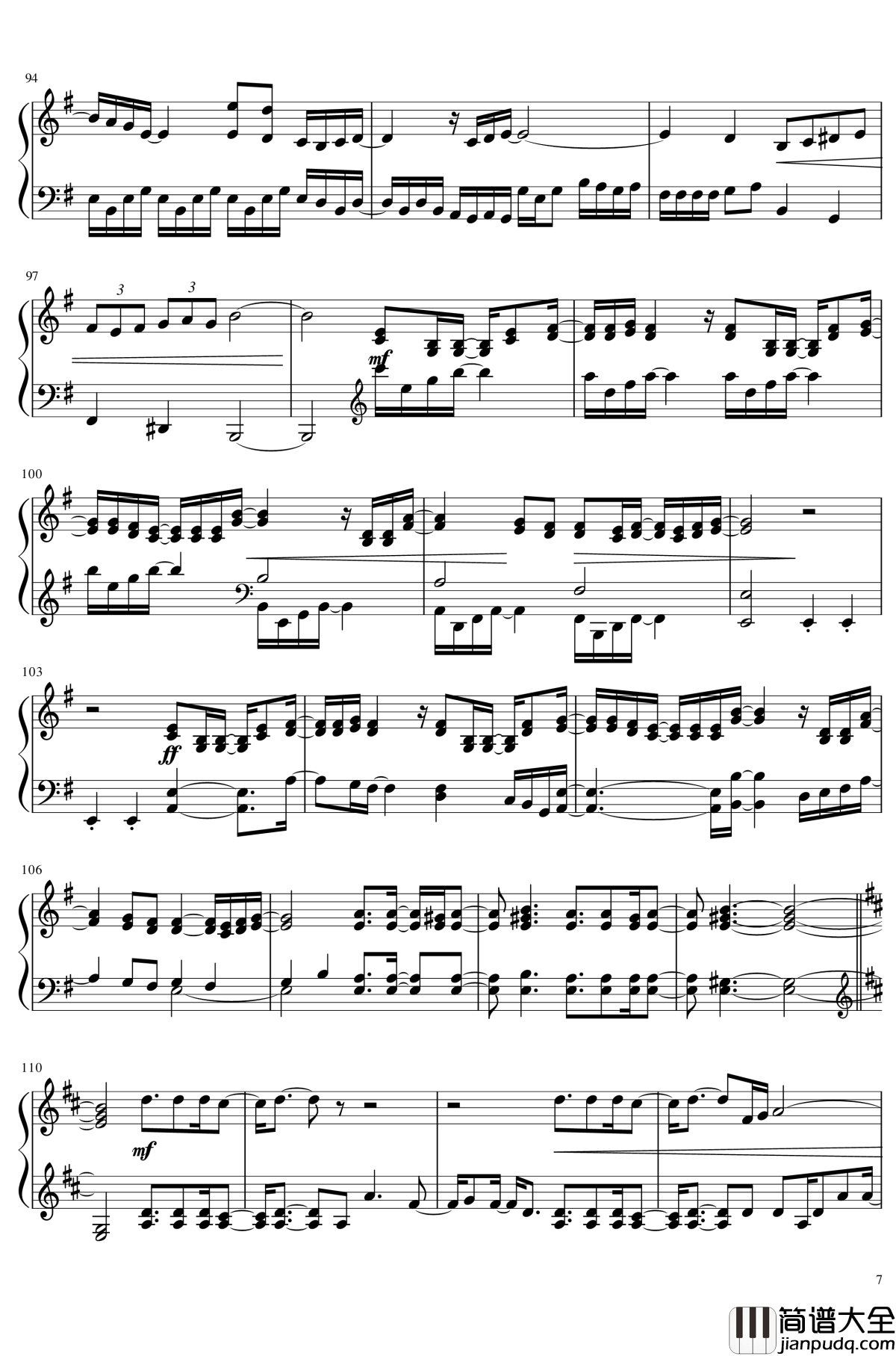 FLY_TO_THE_FUTURE钢琴谱_歌之王子殿下