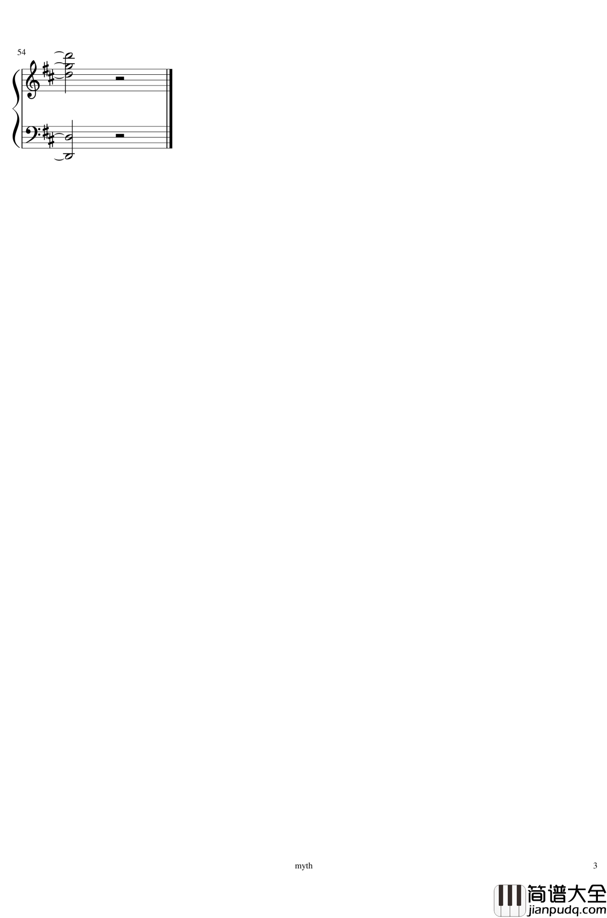 新的开始钢琴谱_myth煜