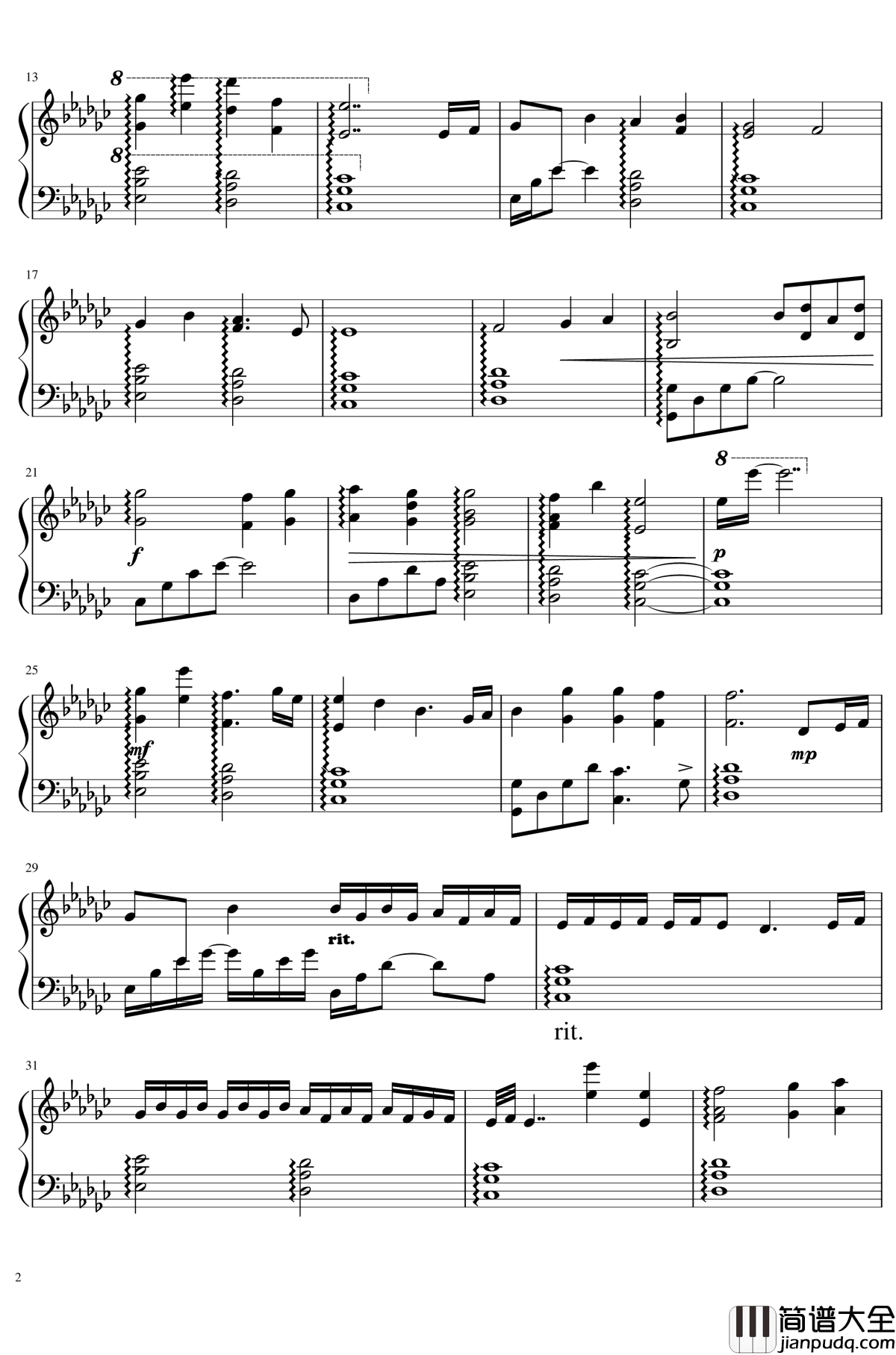 For_When_You_Are_Alone钢琴谱___Xeuphoria