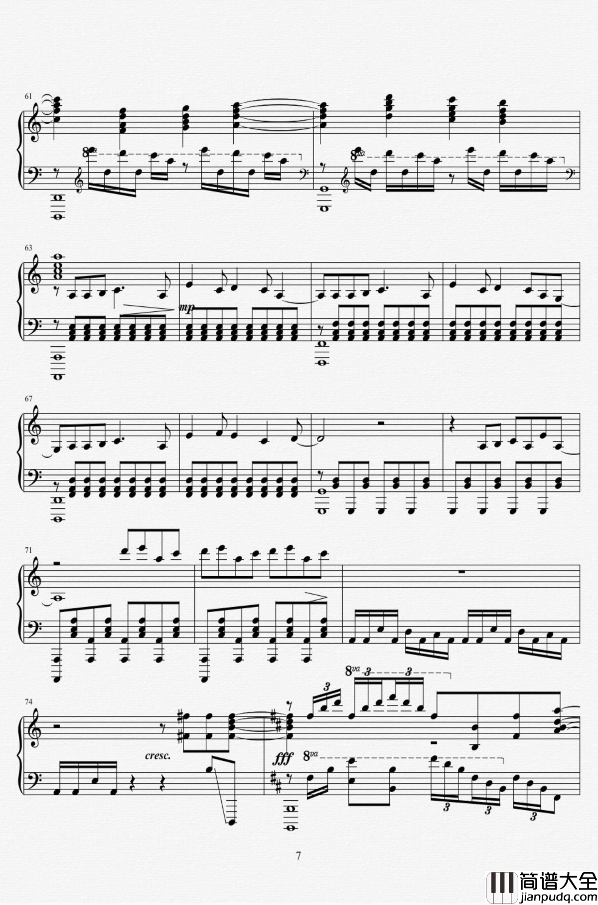 Hill_of_Sorrow钢琴谱_From_Guilty_Crown_罪恶王冠ost_泽野弘之