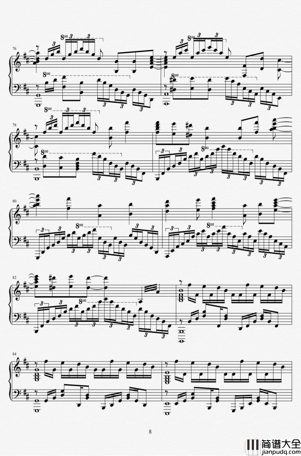 Hill_of_Sorrow钢琴谱_From_Guilty_Crown_罪恶王冠ost_泽野弘之