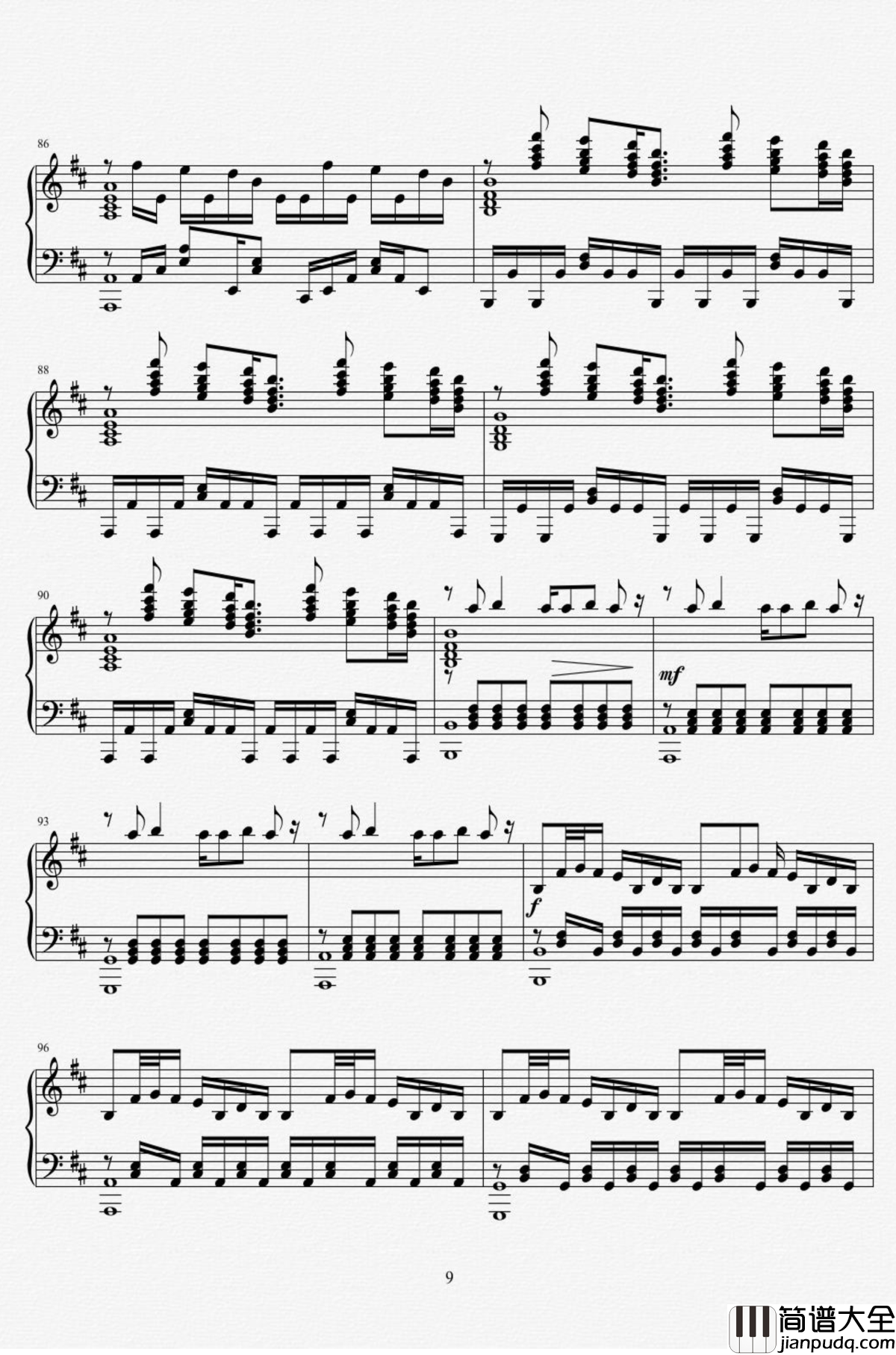 Hill_of_Sorrow钢琴谱_From_Guilty_Crown_罪恶王冠ost_泽野弘之