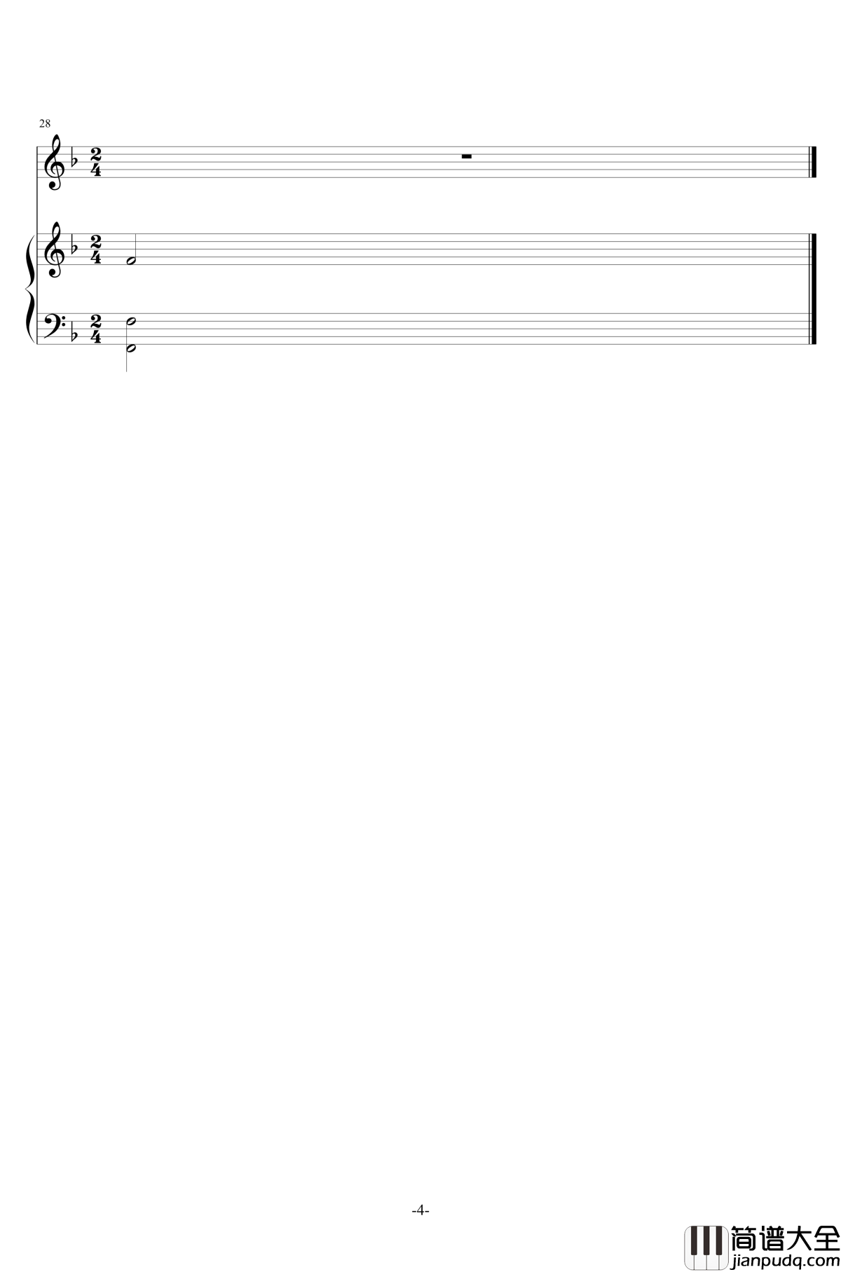 搁浅钢琴谱_低碳伴奏_周杰伦