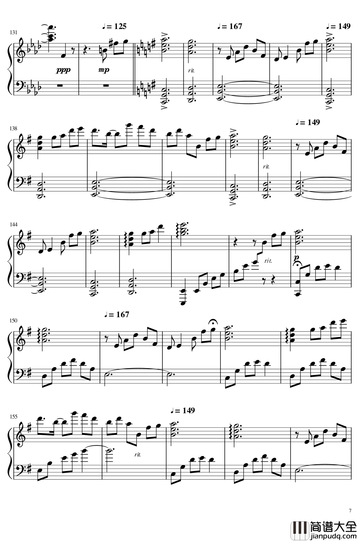 今昔幻想郷钢琴谱_触手猴_东方project