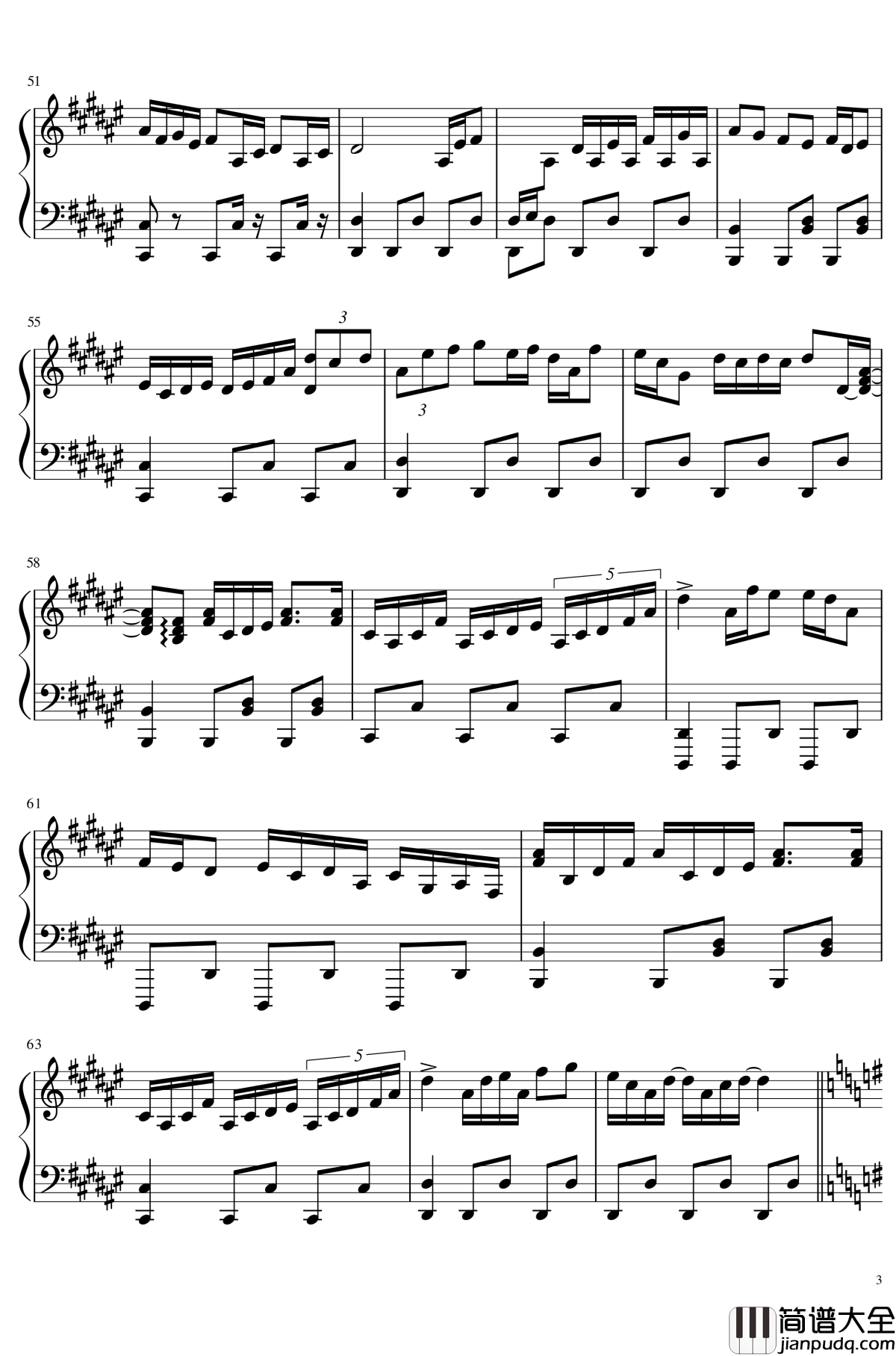 今昔幻想郷钢琴谱_触手猴_东方project