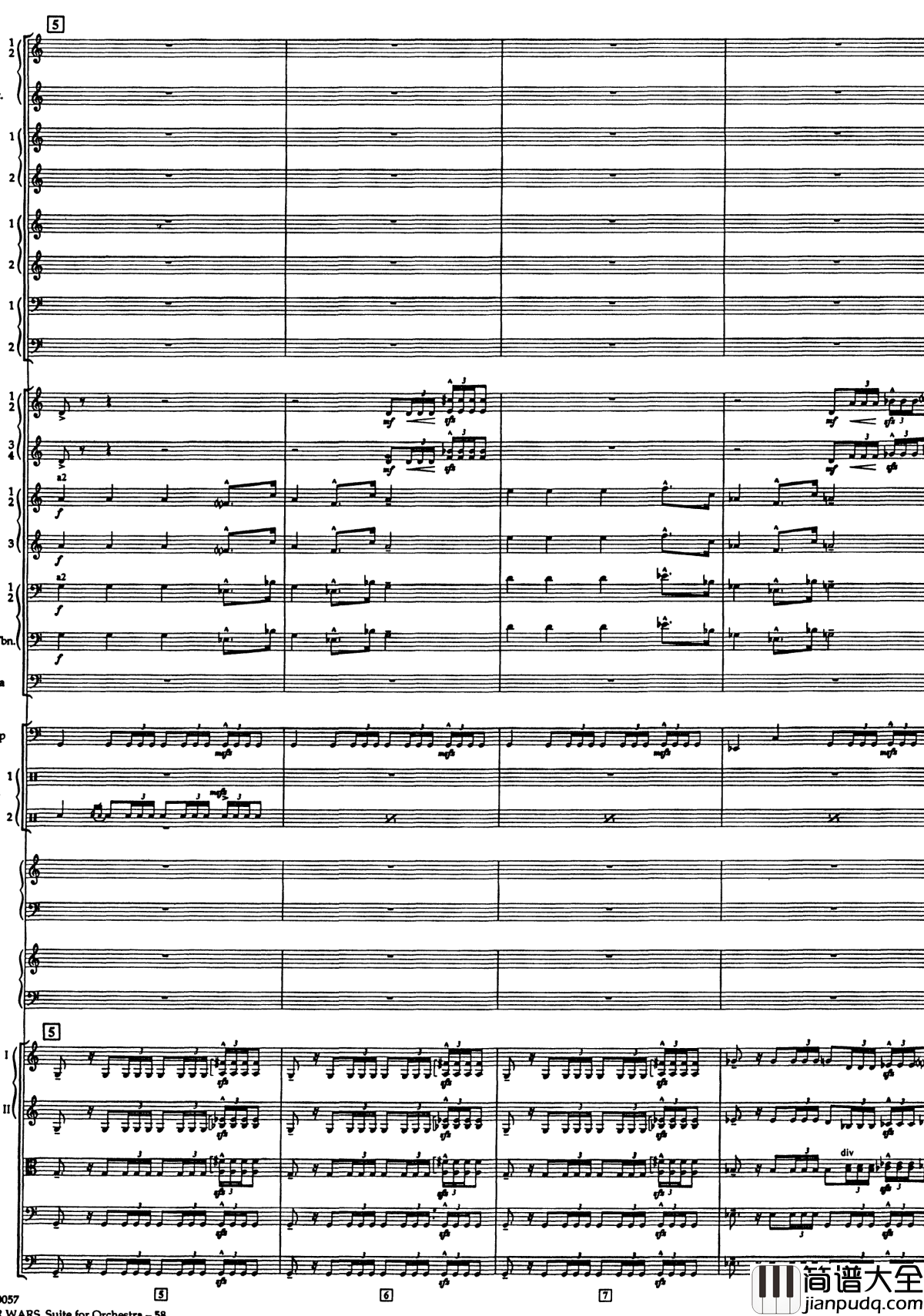 帝国进行曲总谱钢琴谱_The_Imperial_March_Full_Orchestra_John_Williams