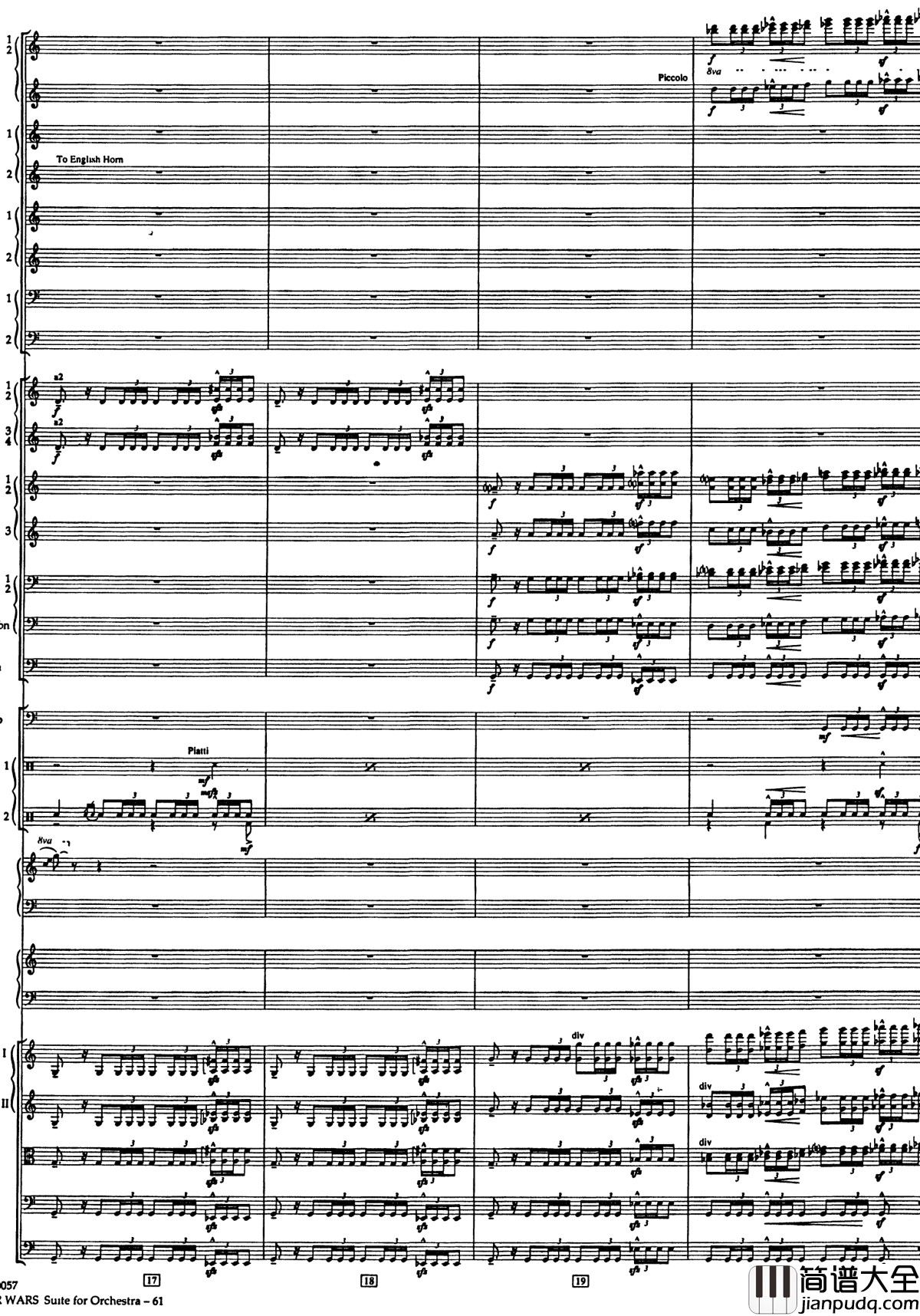 帝国进行曲总谱钢琴谱_The_Imperial_March_Full_Orchestra_John_Williams