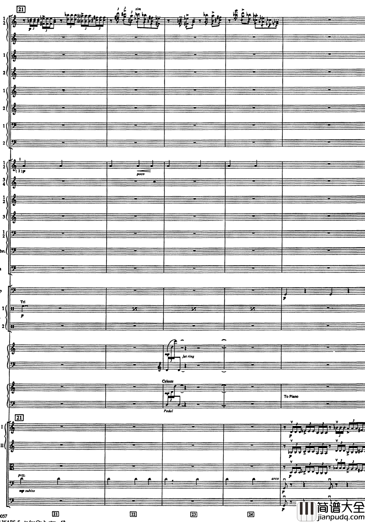 帝国进行曲总谱钢琴谱_The_Imperial_March_Full_Orchestra_John_Williams