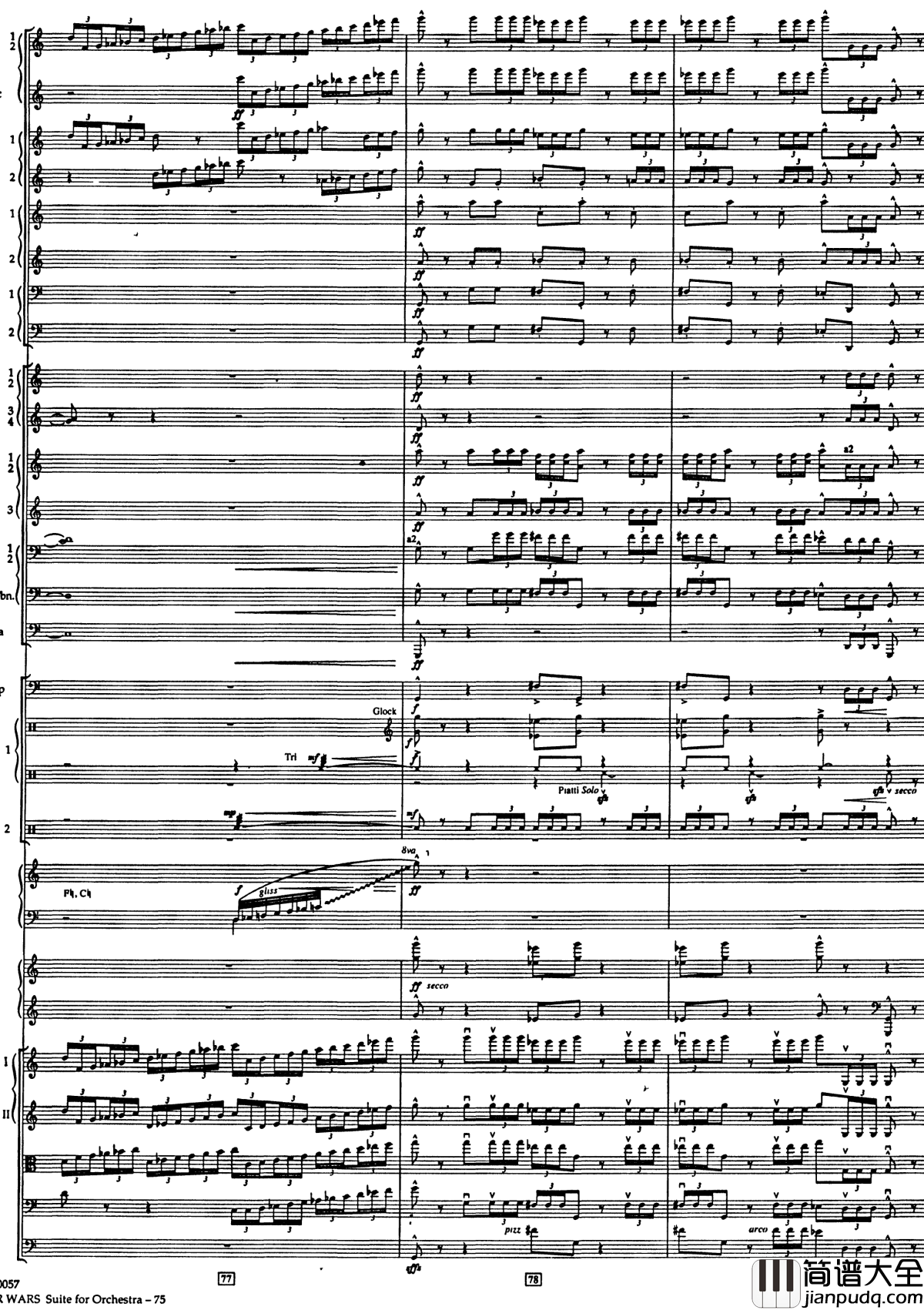 帝国进行曲总谱钢琴谱_The_Imperial_March_Full_Orchestra_John_Williams