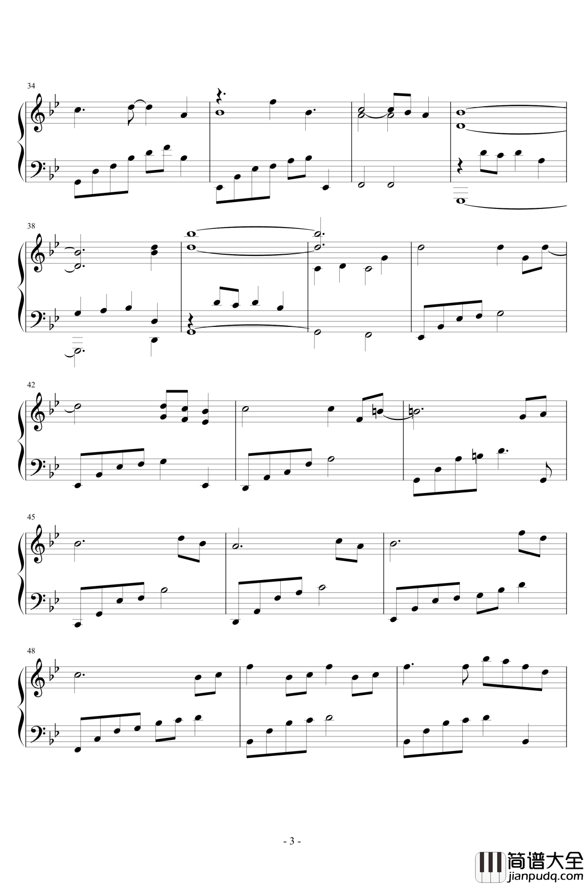 最好的朋友在身边钢琴谱_娄艺潇