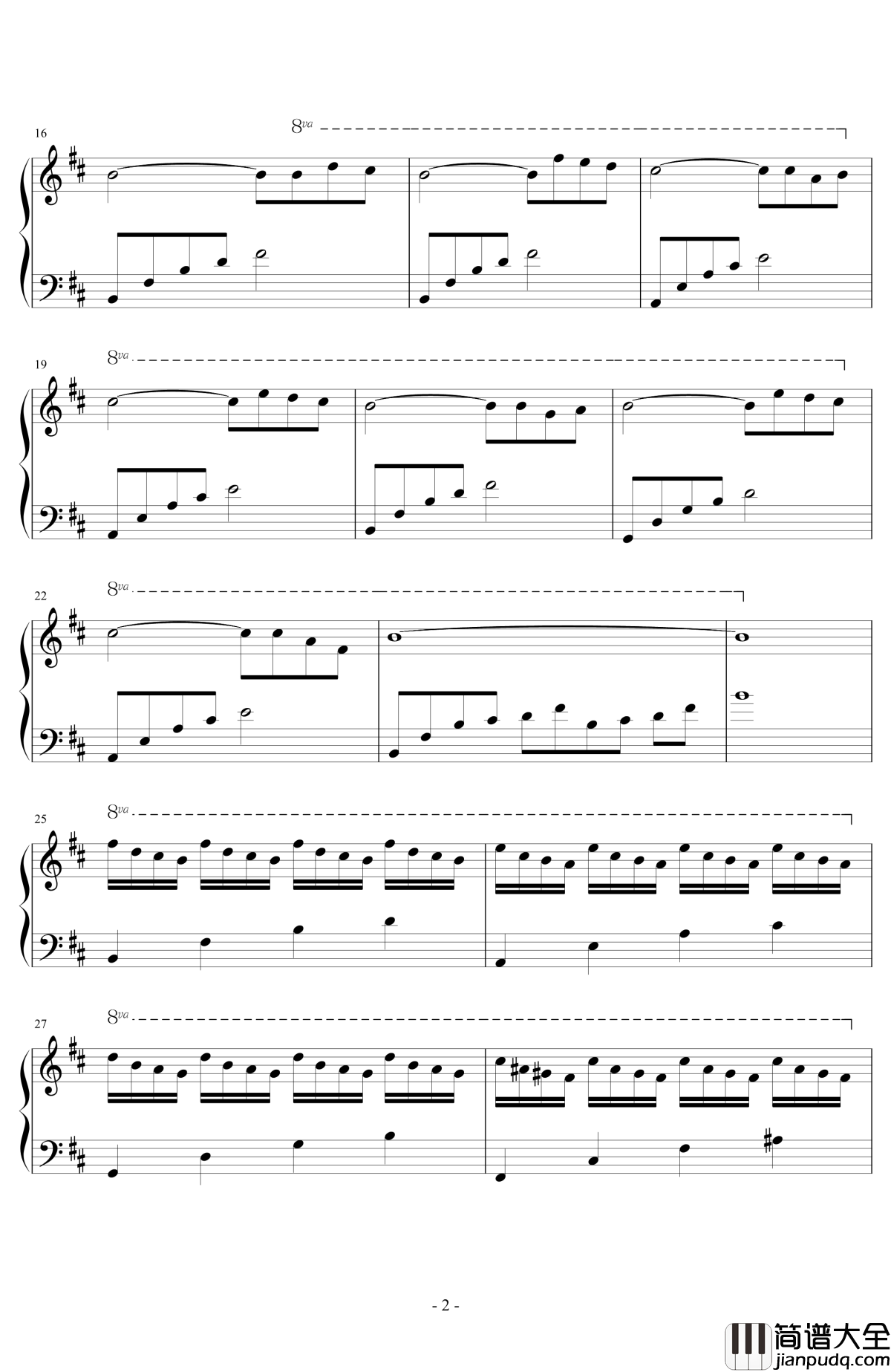 B小调幻想曲钢琴谱_此人不需要昵称