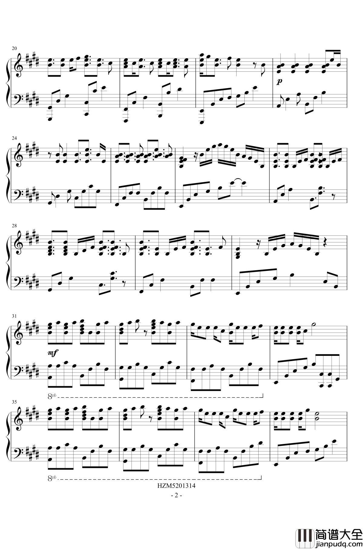 恋爱循环钢琴谱_花泽香菜