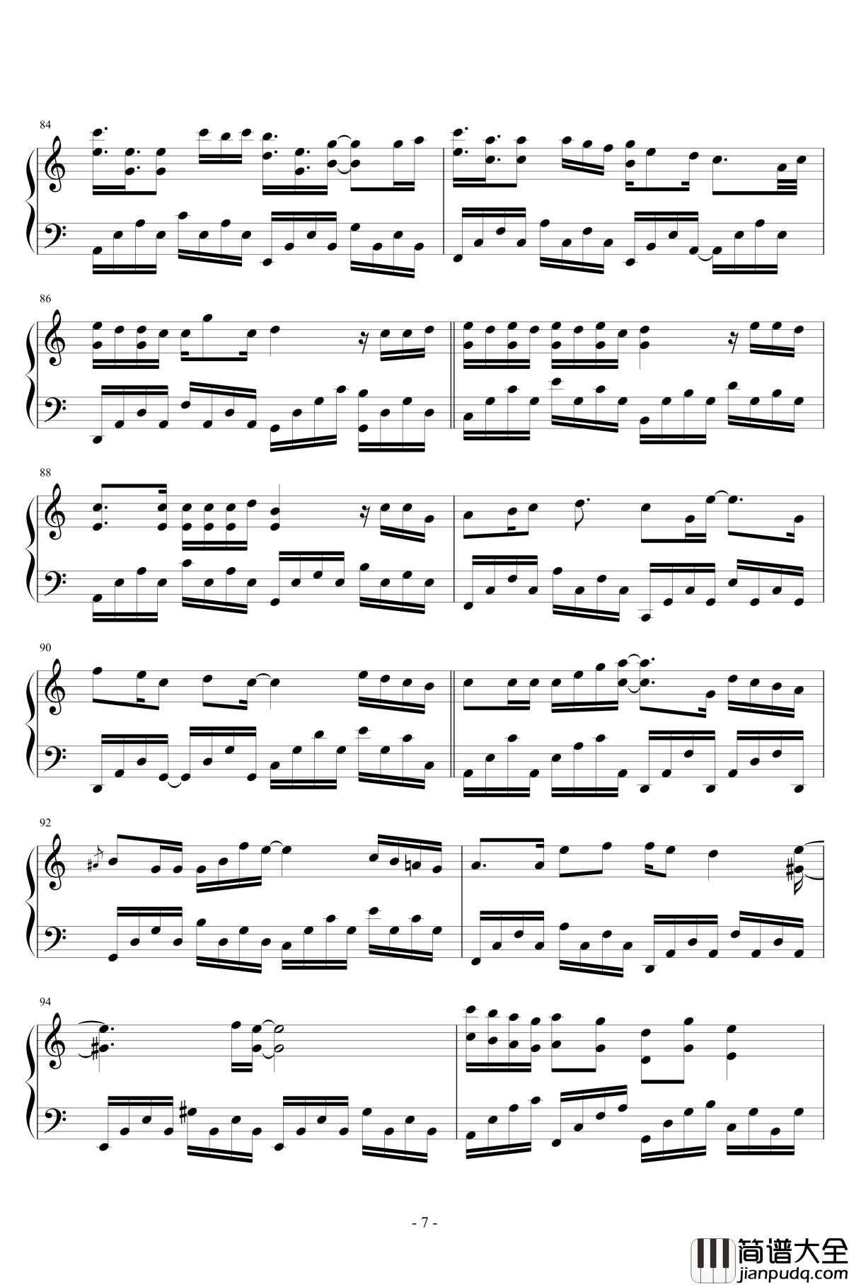 17首抖音串烧钢琴谱_抖音