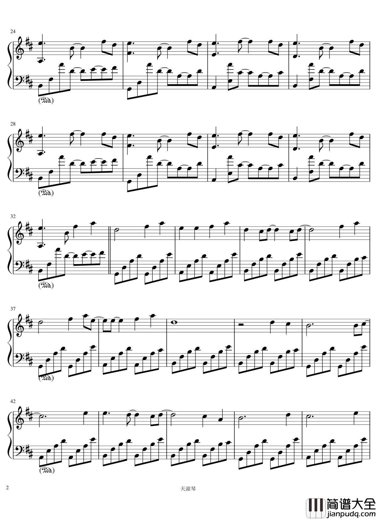 Take_me_hand钢琴谱_钢琴独奏_DAISHI_DANCE