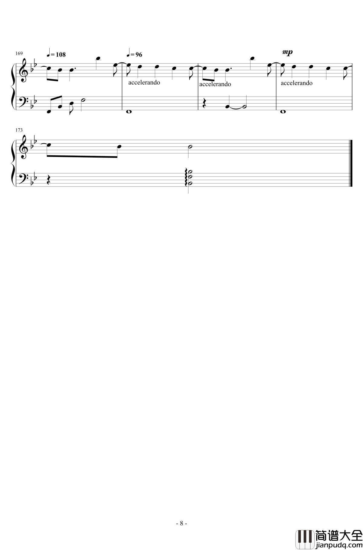 一番の宝物钢琴谱__高还原版_Angel_beatsED_麻枝准