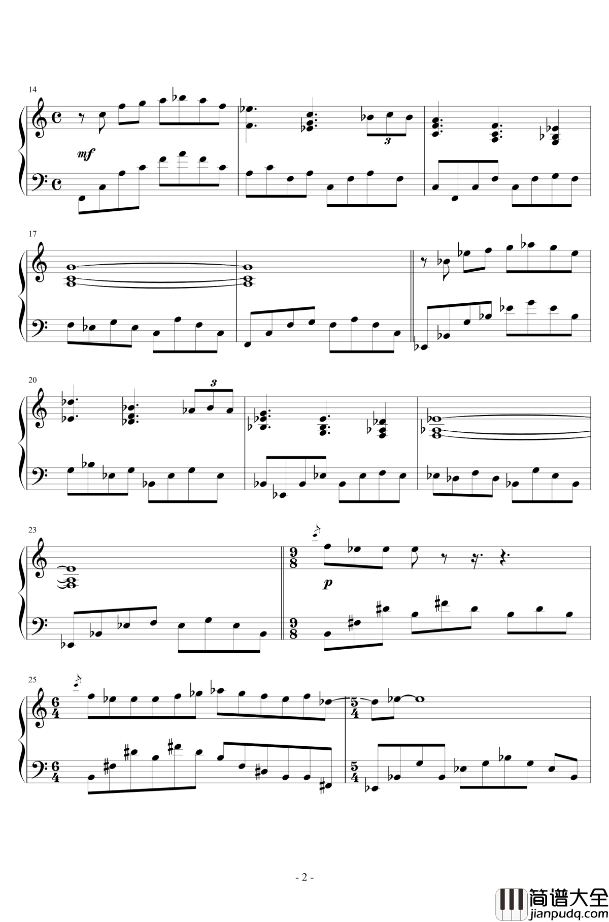 3夏日田园诗钢琴谱_昴宿星团舞曲6__吉松隆