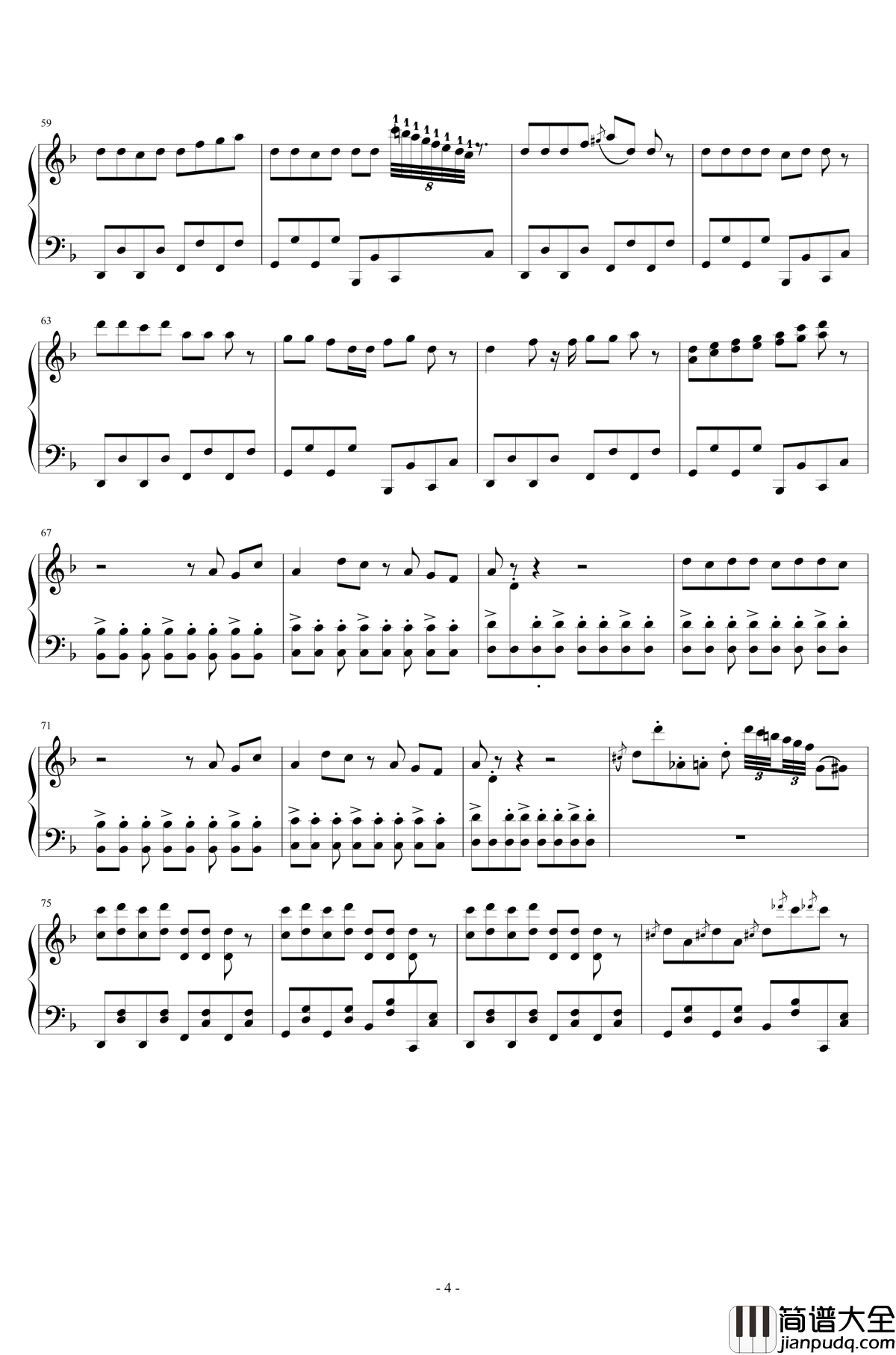 卡路里钢琴谱_Grog编配_火箭少女101