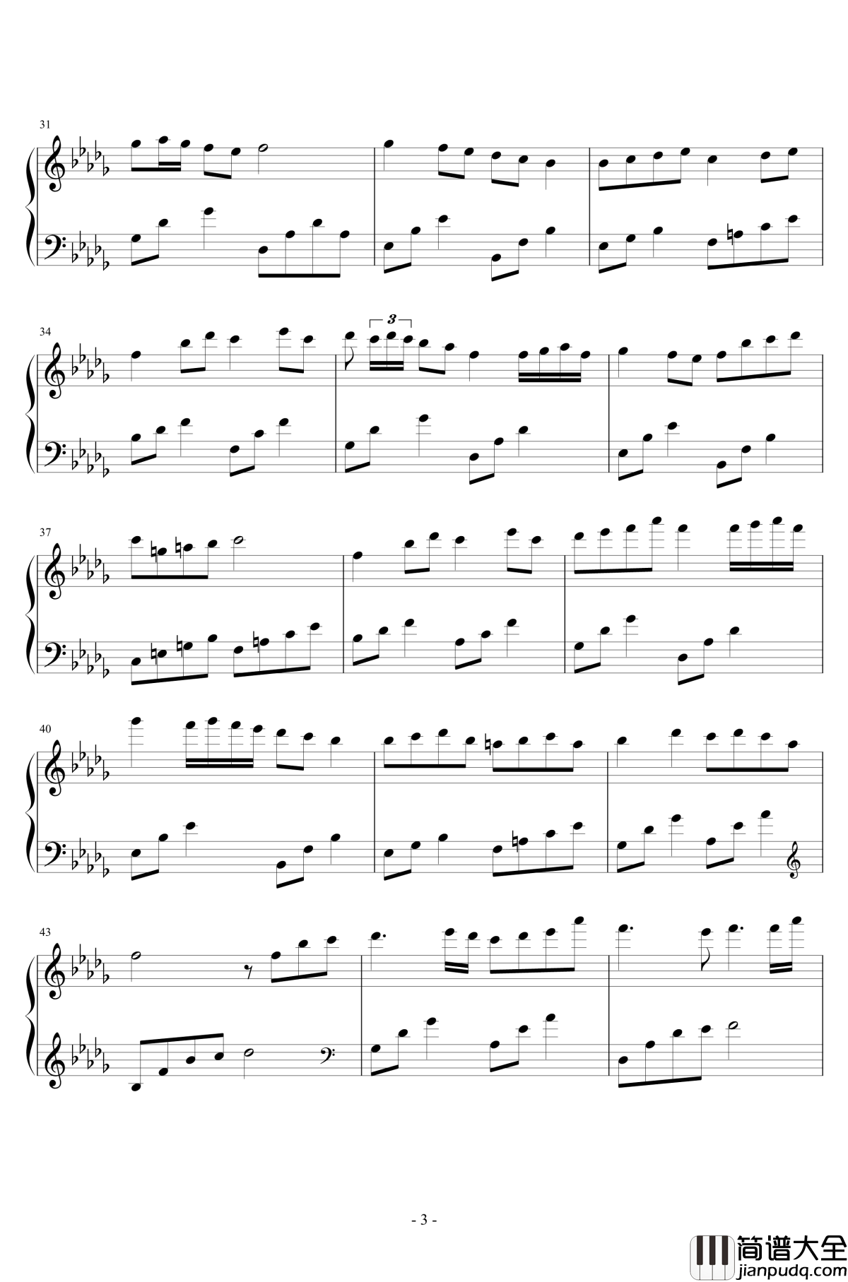 紅月钢琴谱_Reve