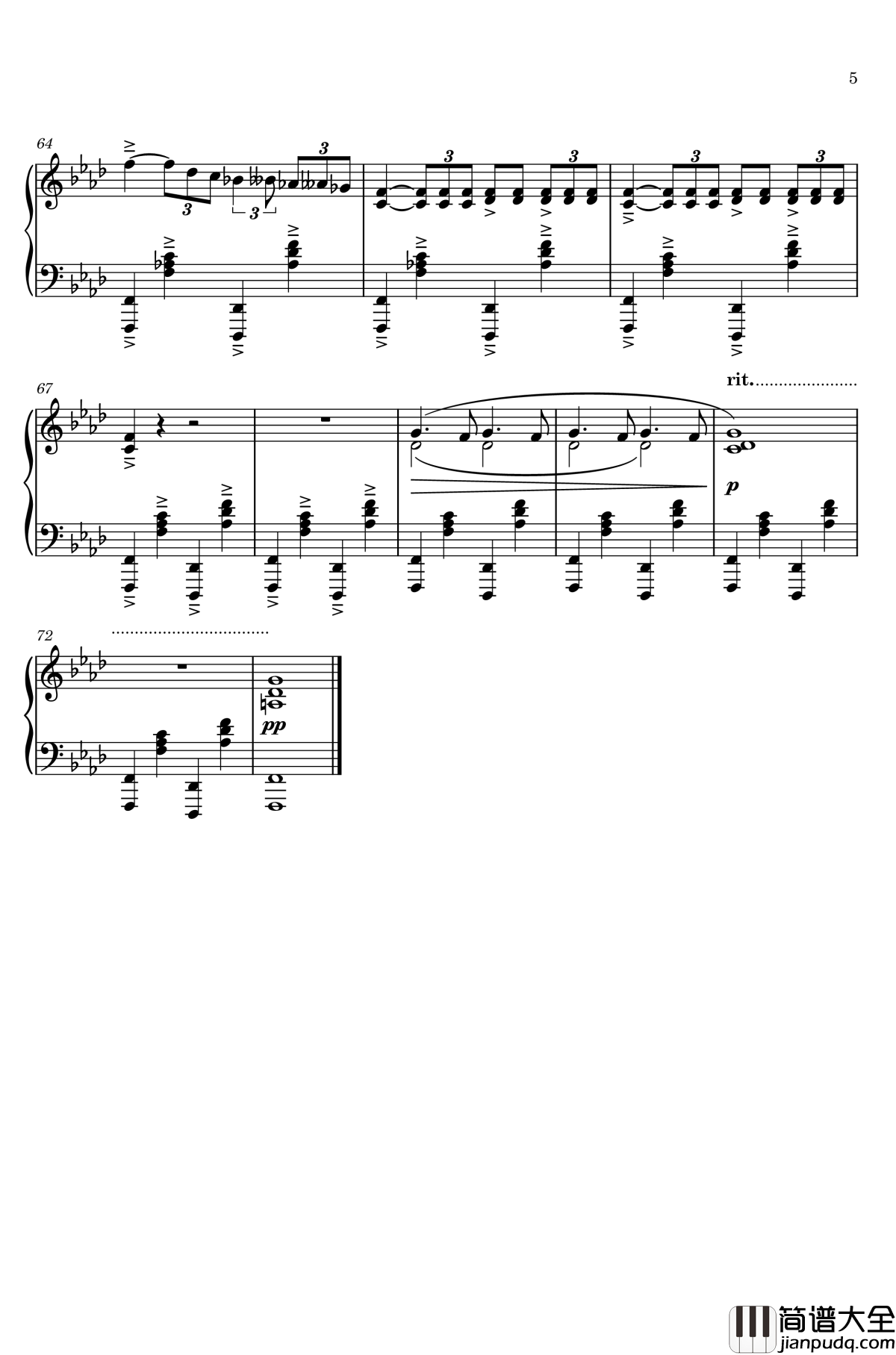 中世纪教堂的花瓶钢琴谱_gyf513