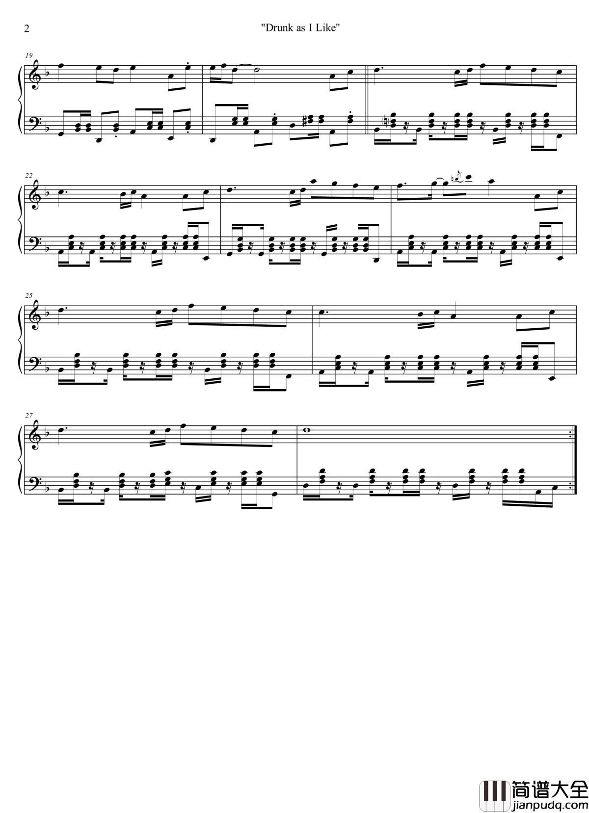 冷吟闲碎钢琴谱_东方绯想天_东方project