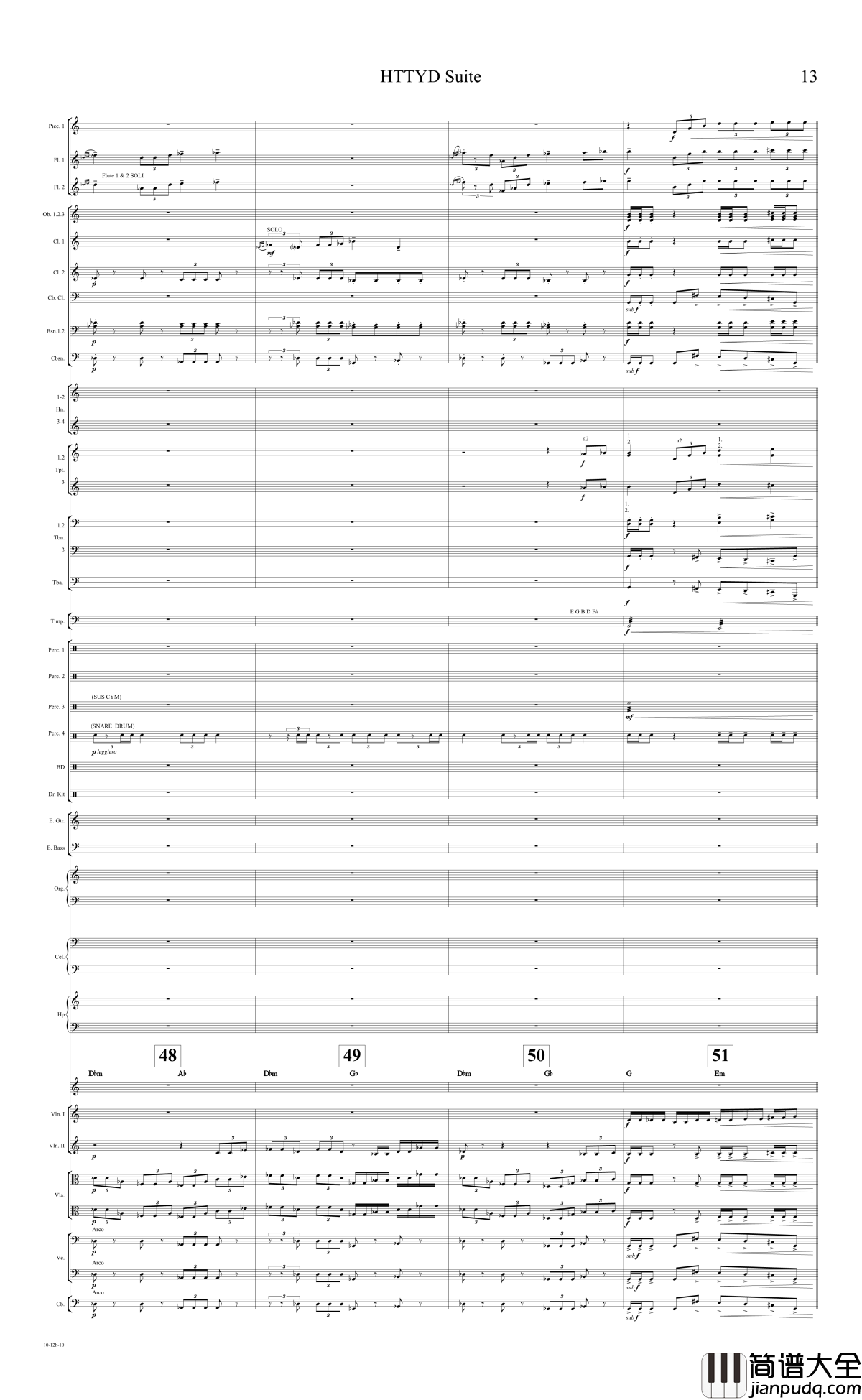 How_to_train_your_dragon_Suite钢琴谱_驯龙高手