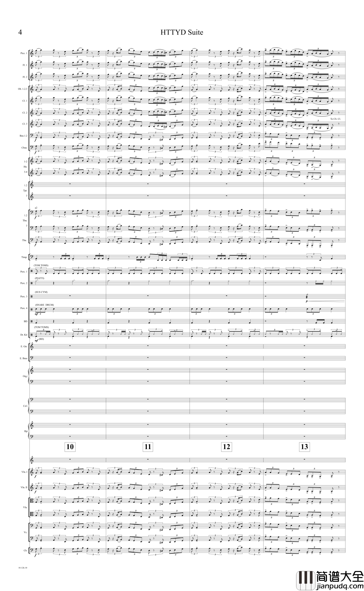 How_to_train_your_dragon_Suite钢琴谱_驯龙高手