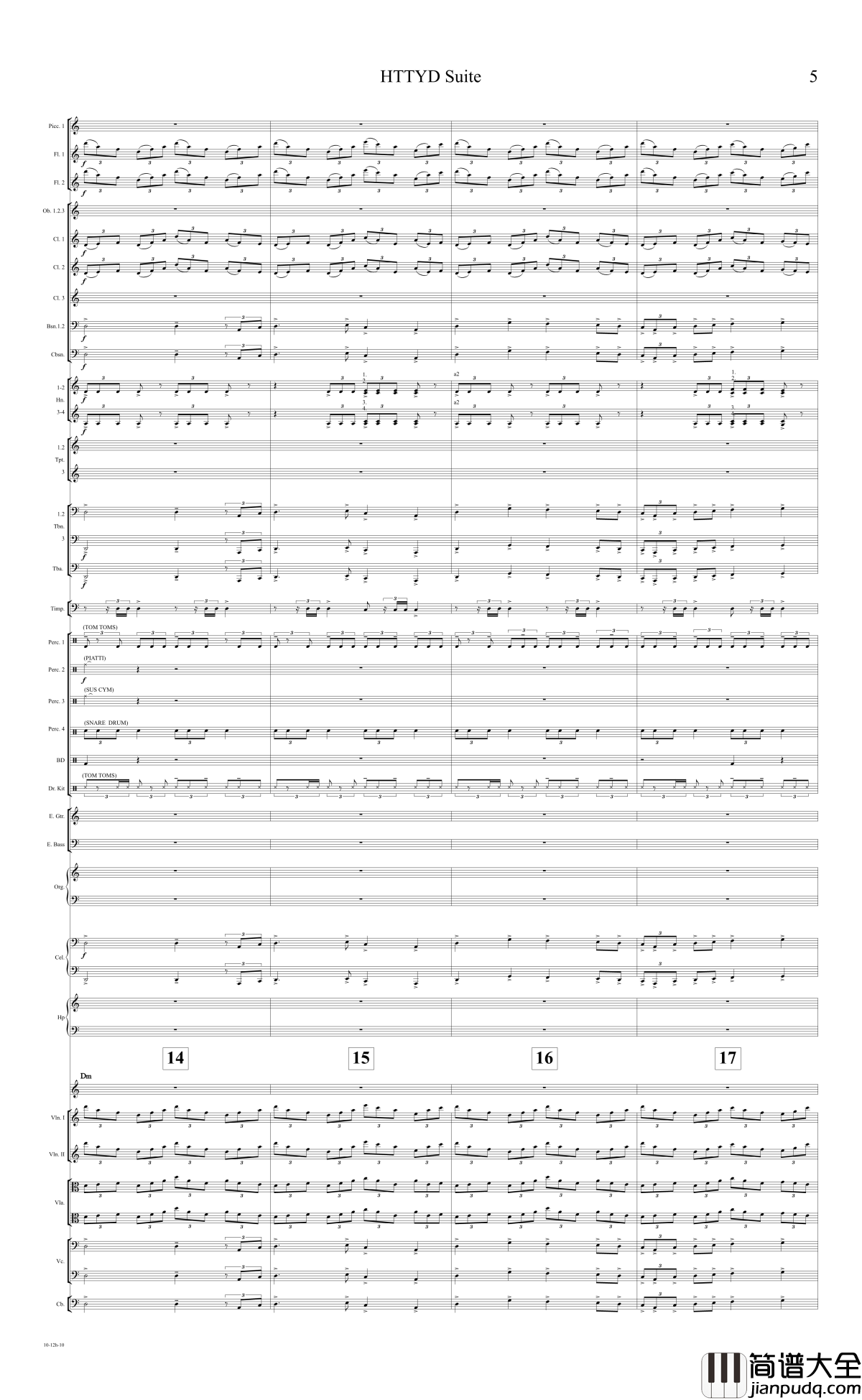 How_to_train_your_dragon_Suite钢琴谱_驯龙高手