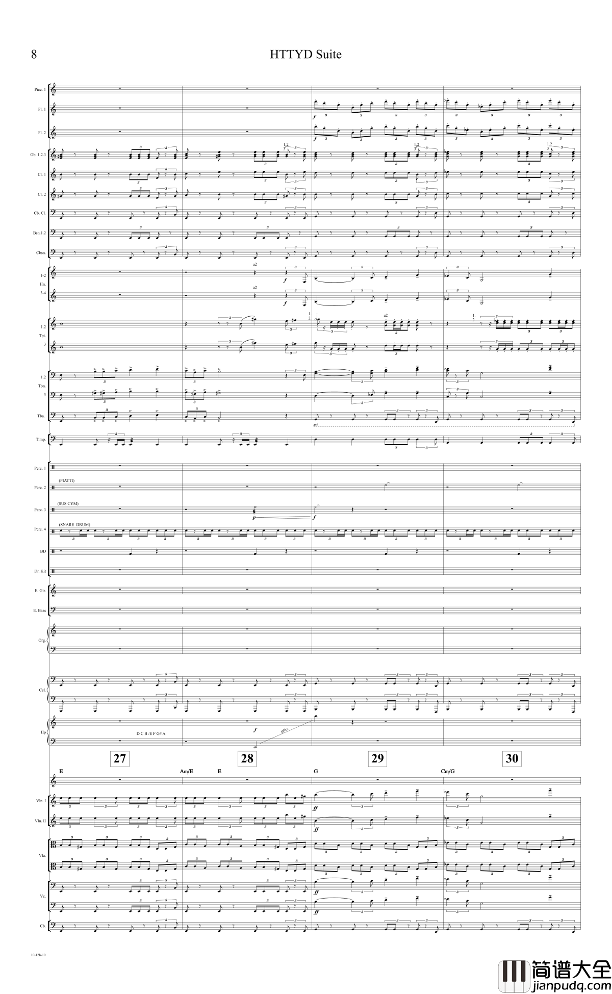 How_to_train_your_dragon_Suite钢琴谱_驯龙高手