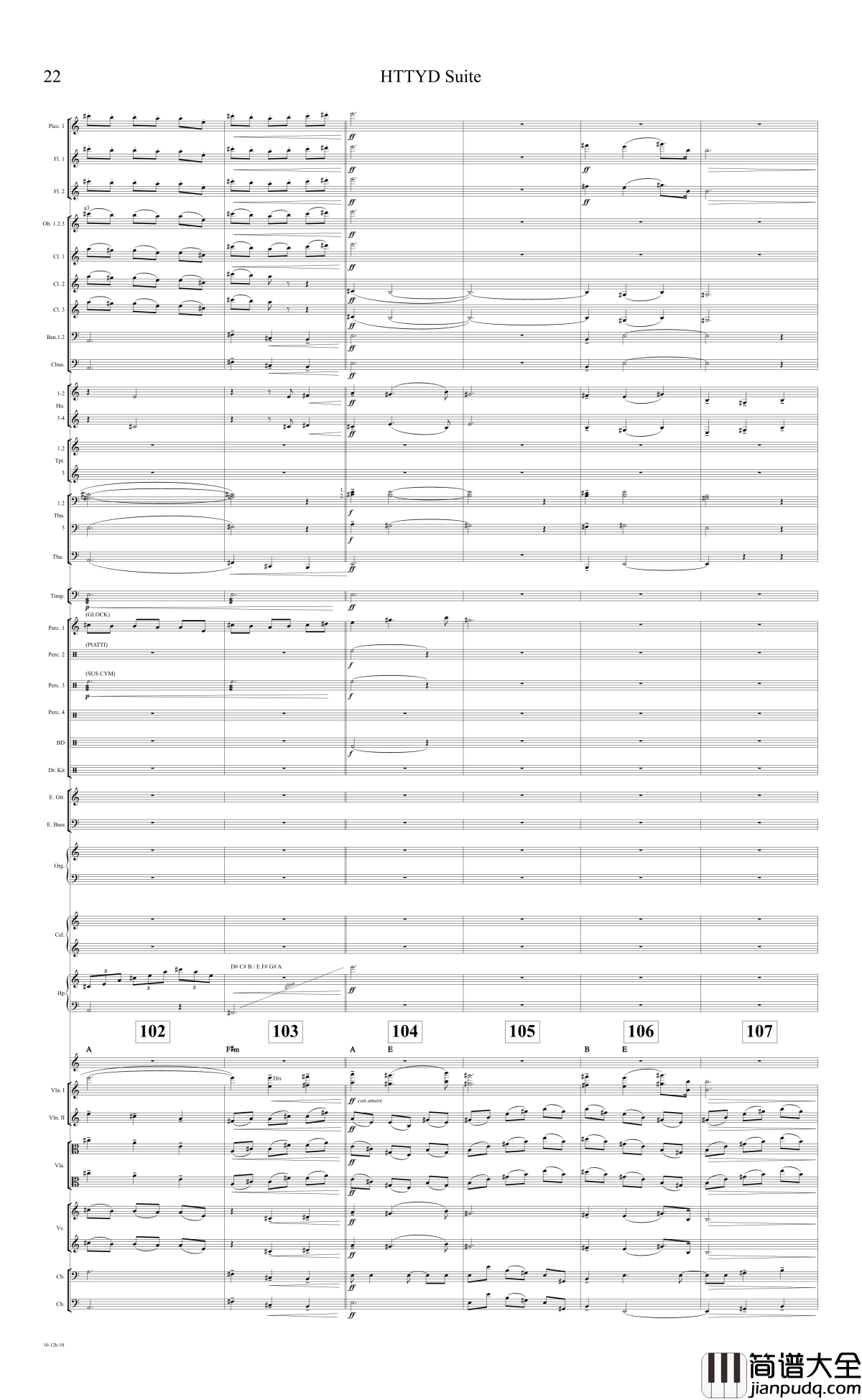 How_to_train_your_dragon_Suite钢琴谱_驯龙高手