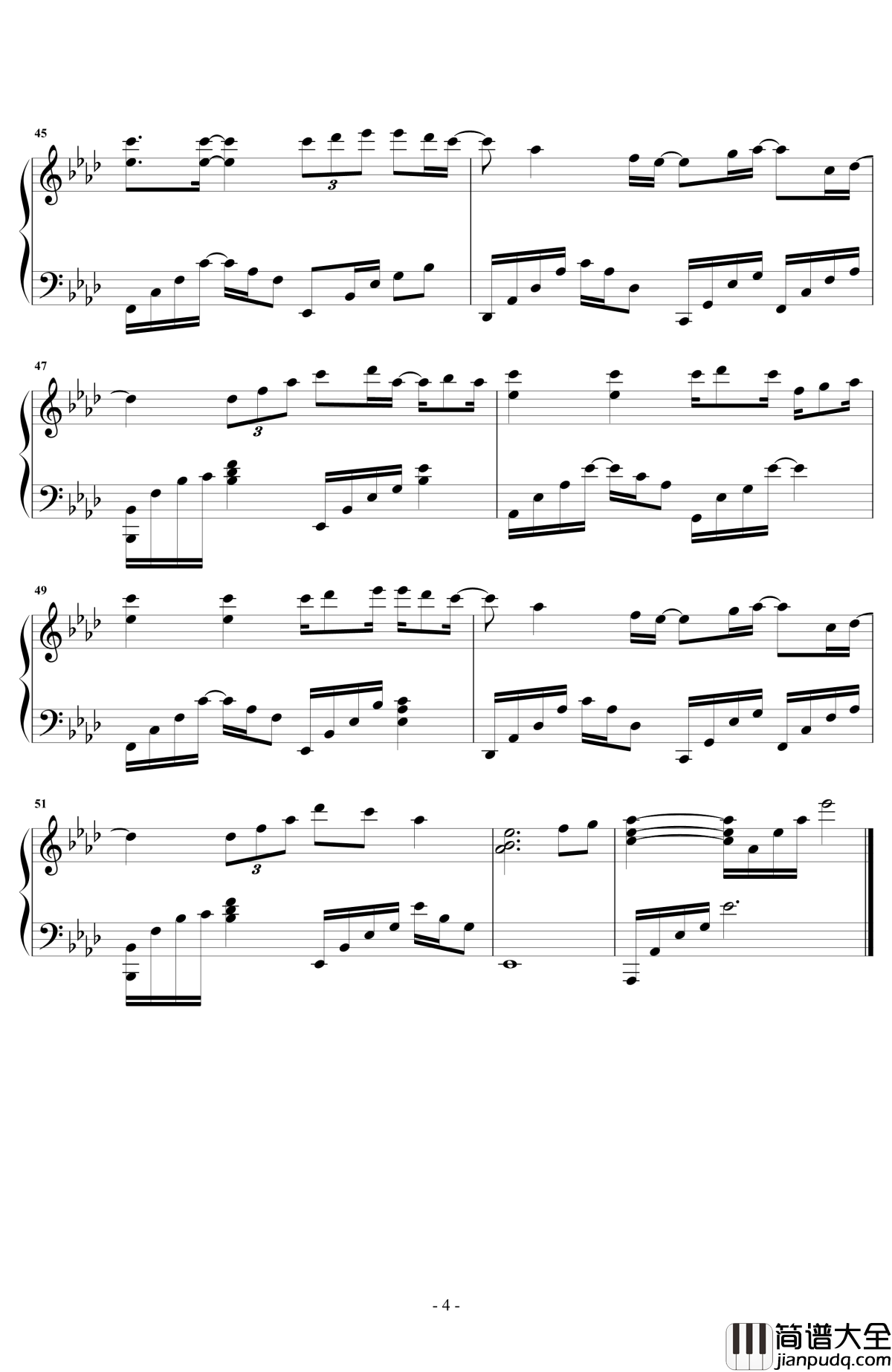 等得起钢琴谱_独奏_叶炫清