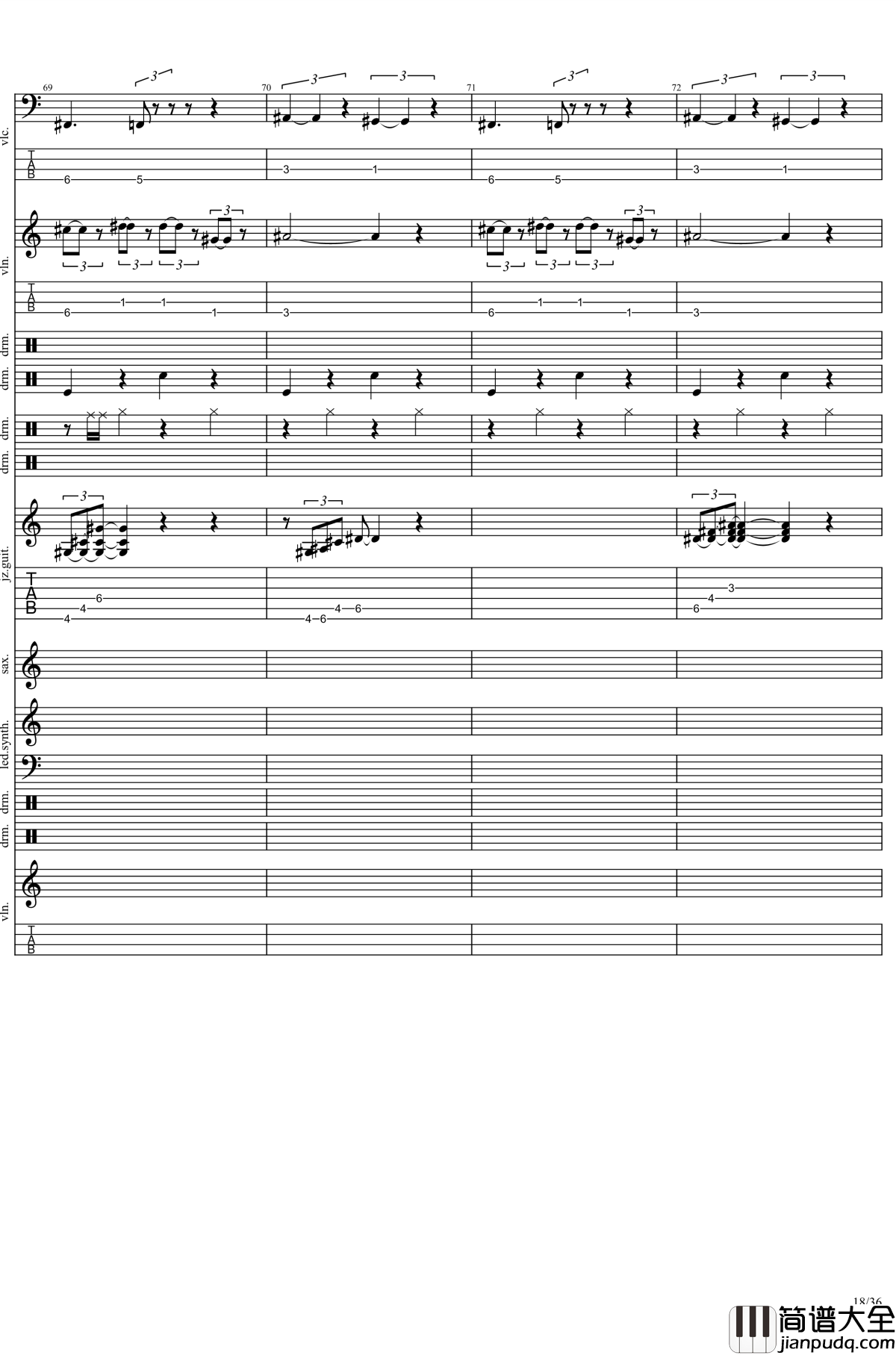 epic_sax_guy钢琴谱_ray_charles_hit_the_road_jack