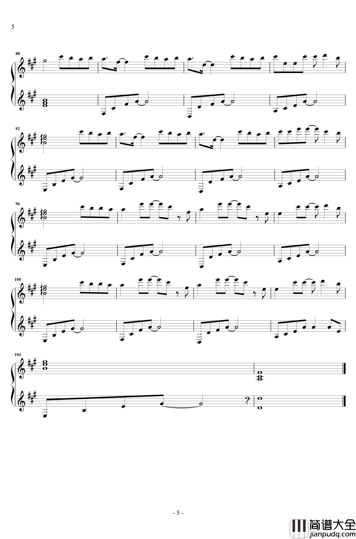 缺氧钢琴谱_独奏_安苏羽