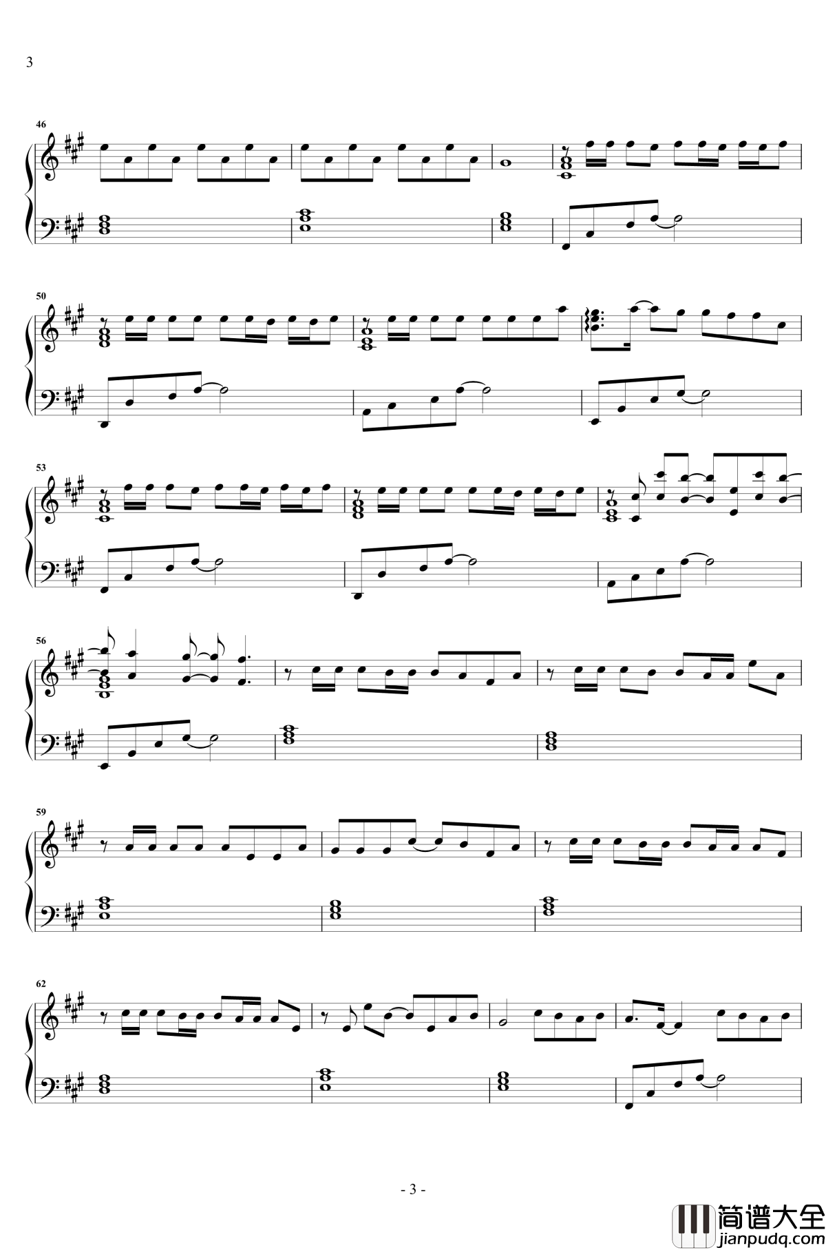 缺氧钢琴谱_独奏_安苏羽