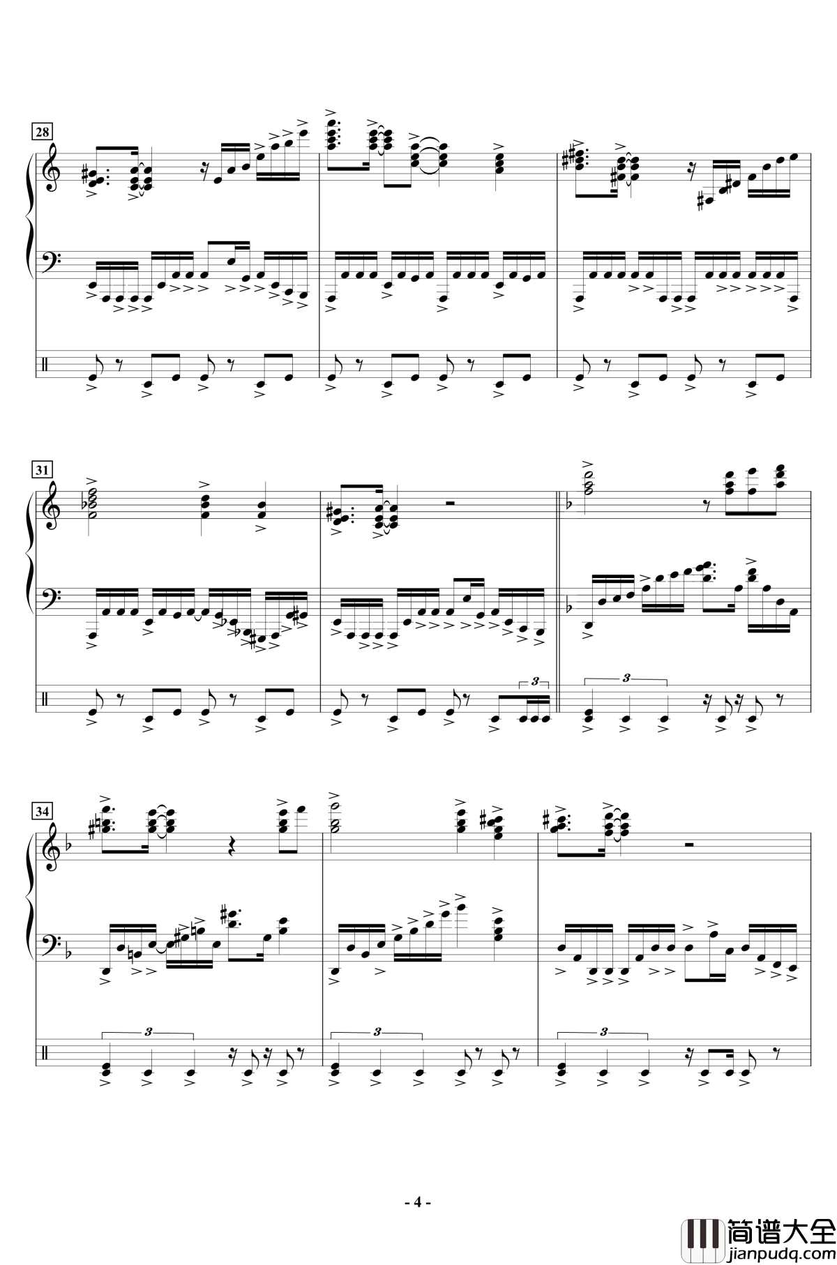 組曲の行方钢琴谱_H.B_STUDIO