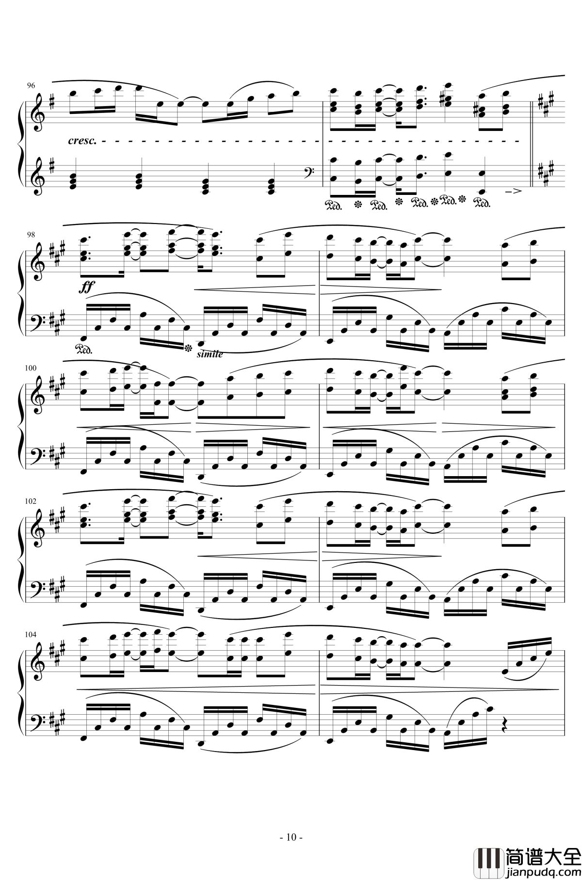 Connecting钢琴谱_初音未来