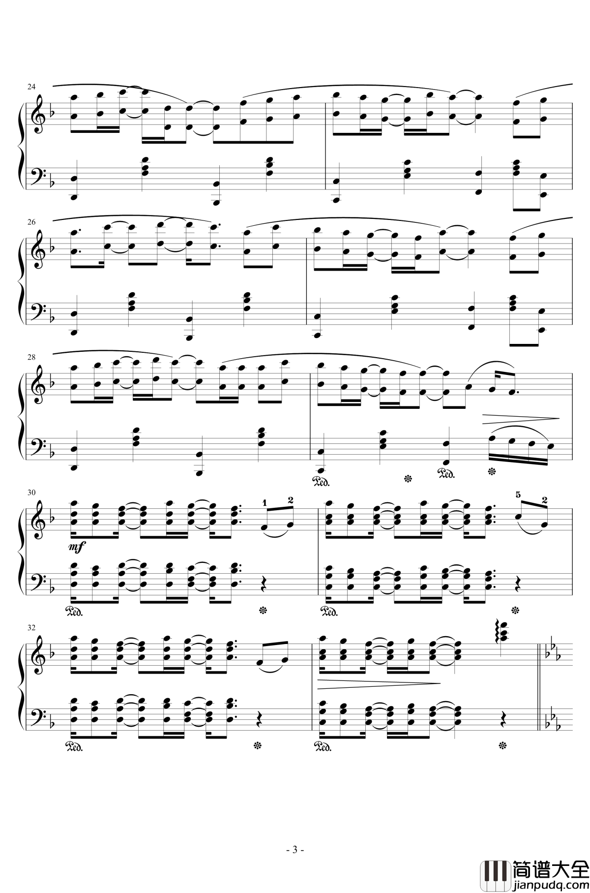 Connecting钢琴谱_初音未来