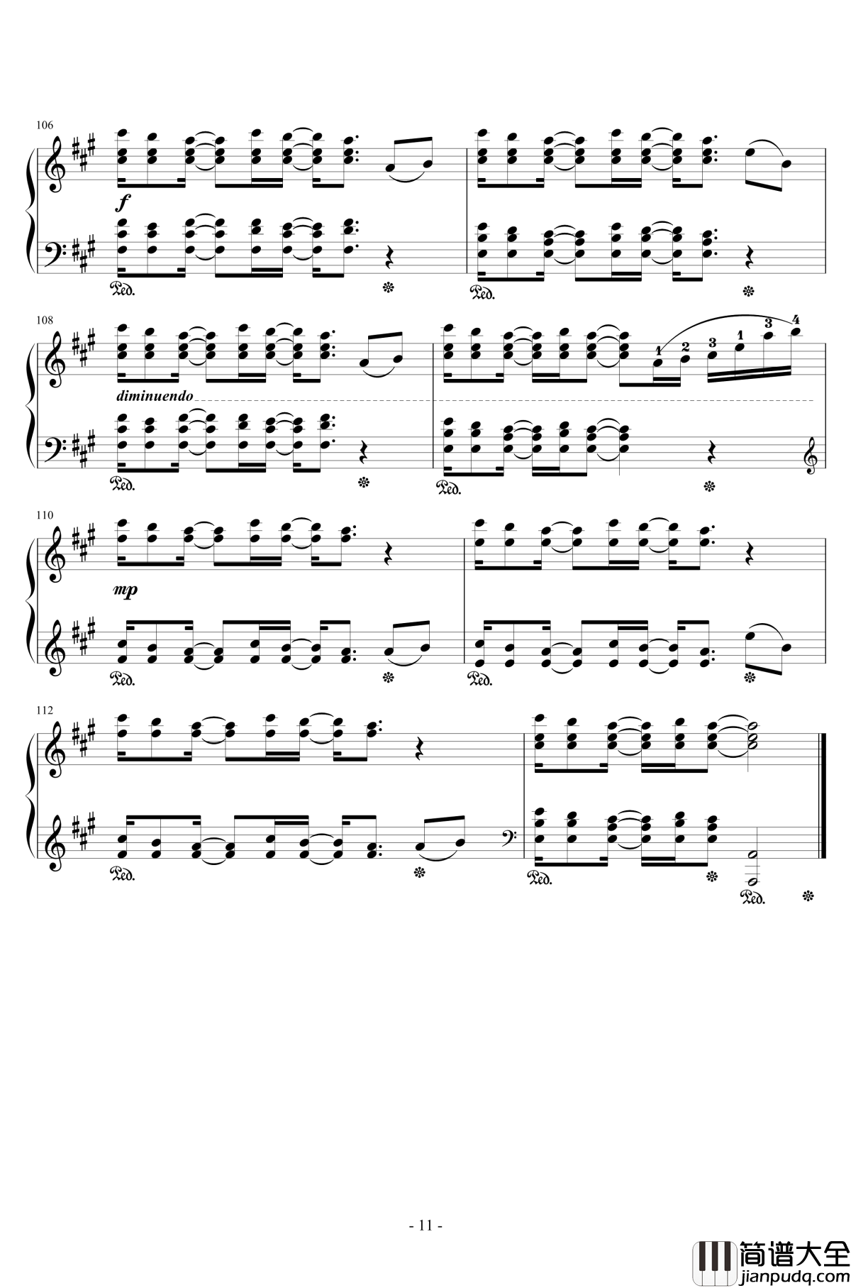 Connecting钢琴谱_初音未来