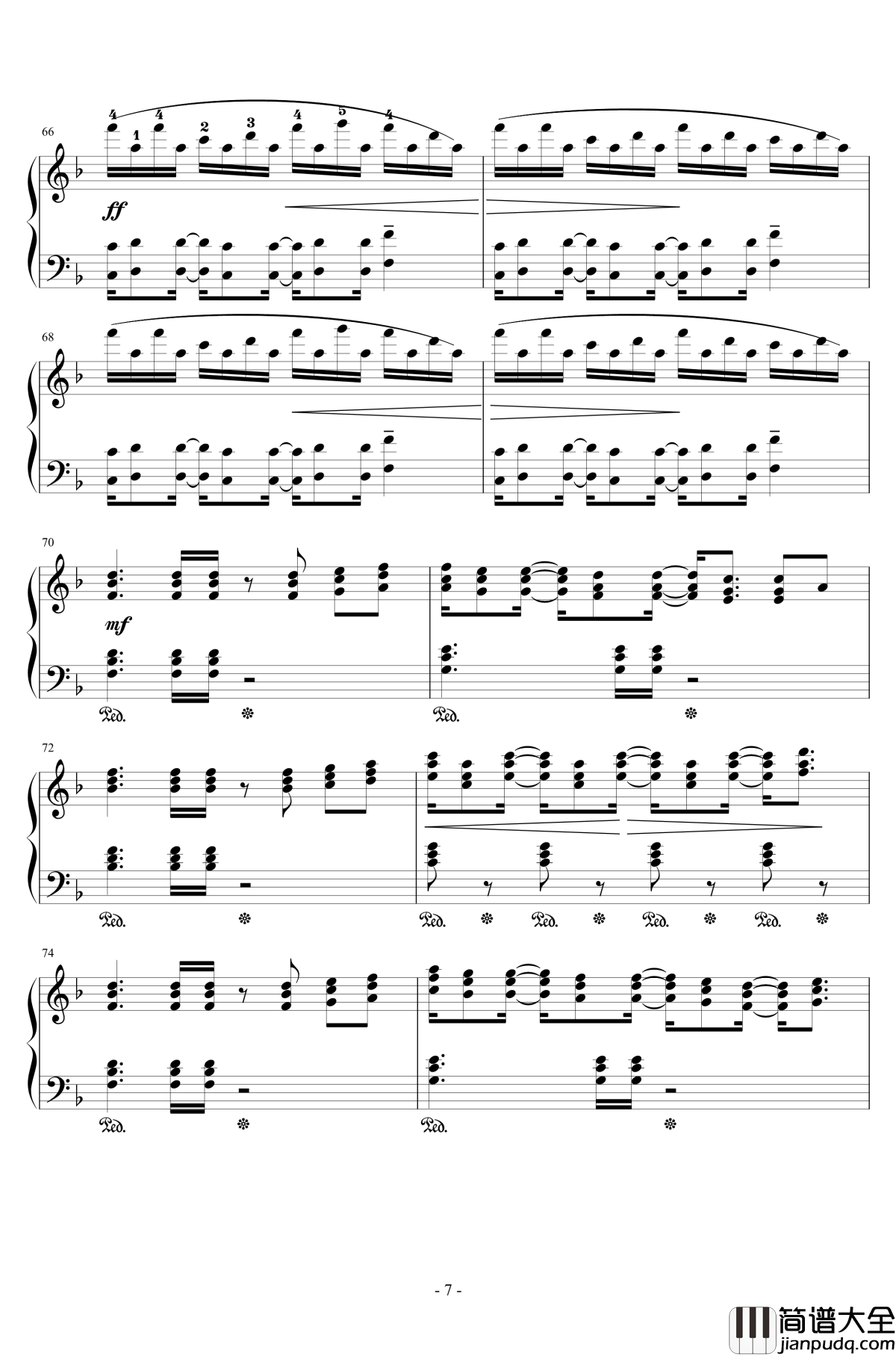 Connecting钢琴谱_初音未来