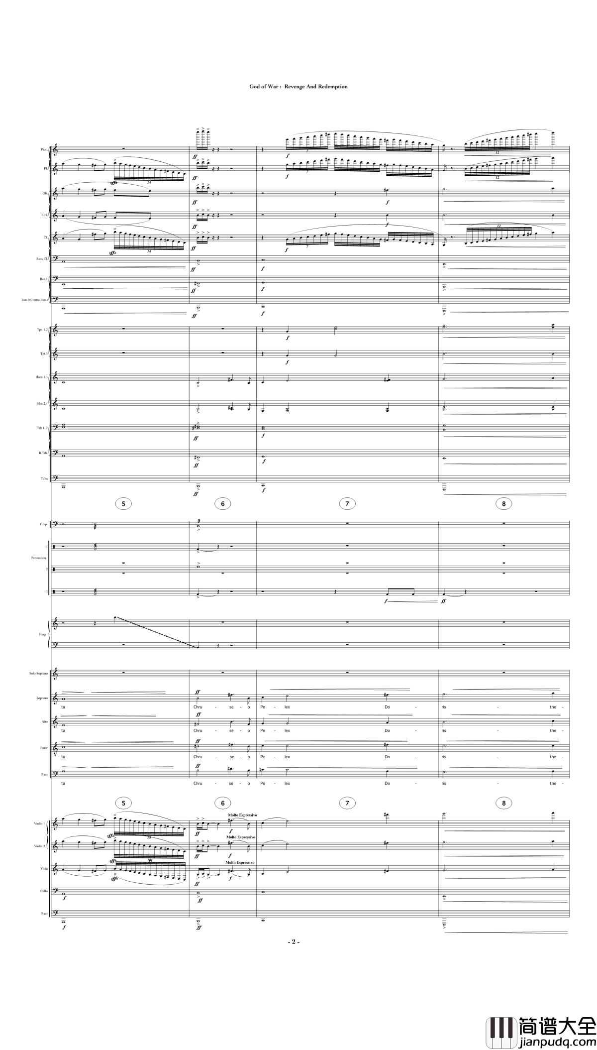 God_of_War:_Revenge_and_Redemption钢琴谱_Gerard_K._Marino