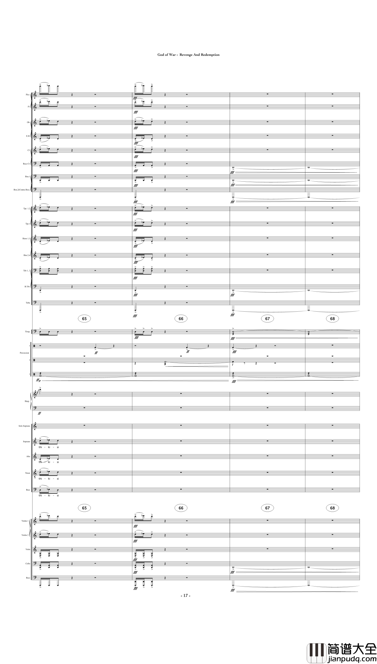 God_of_War:_Revenge_and_Redemption钢琴谱_Gerard_K._Marino