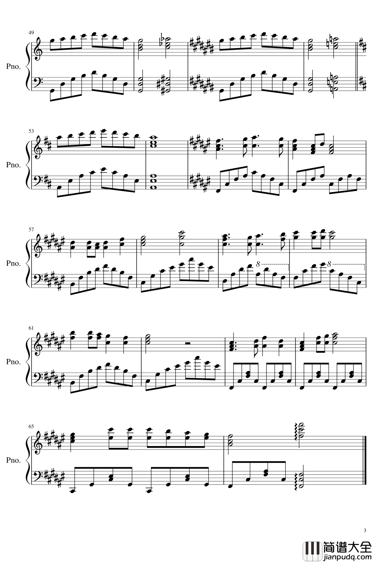 哆啦A梦胖虎之歌钢琴谱_ジャイアンにボエボエ_哆啦A梦