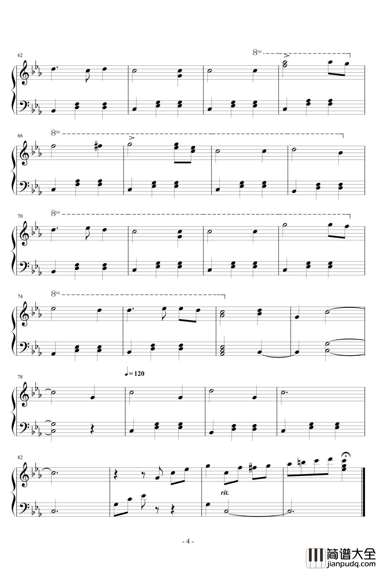 C小调圆舞曲钢琴谱_此人不需要昵称