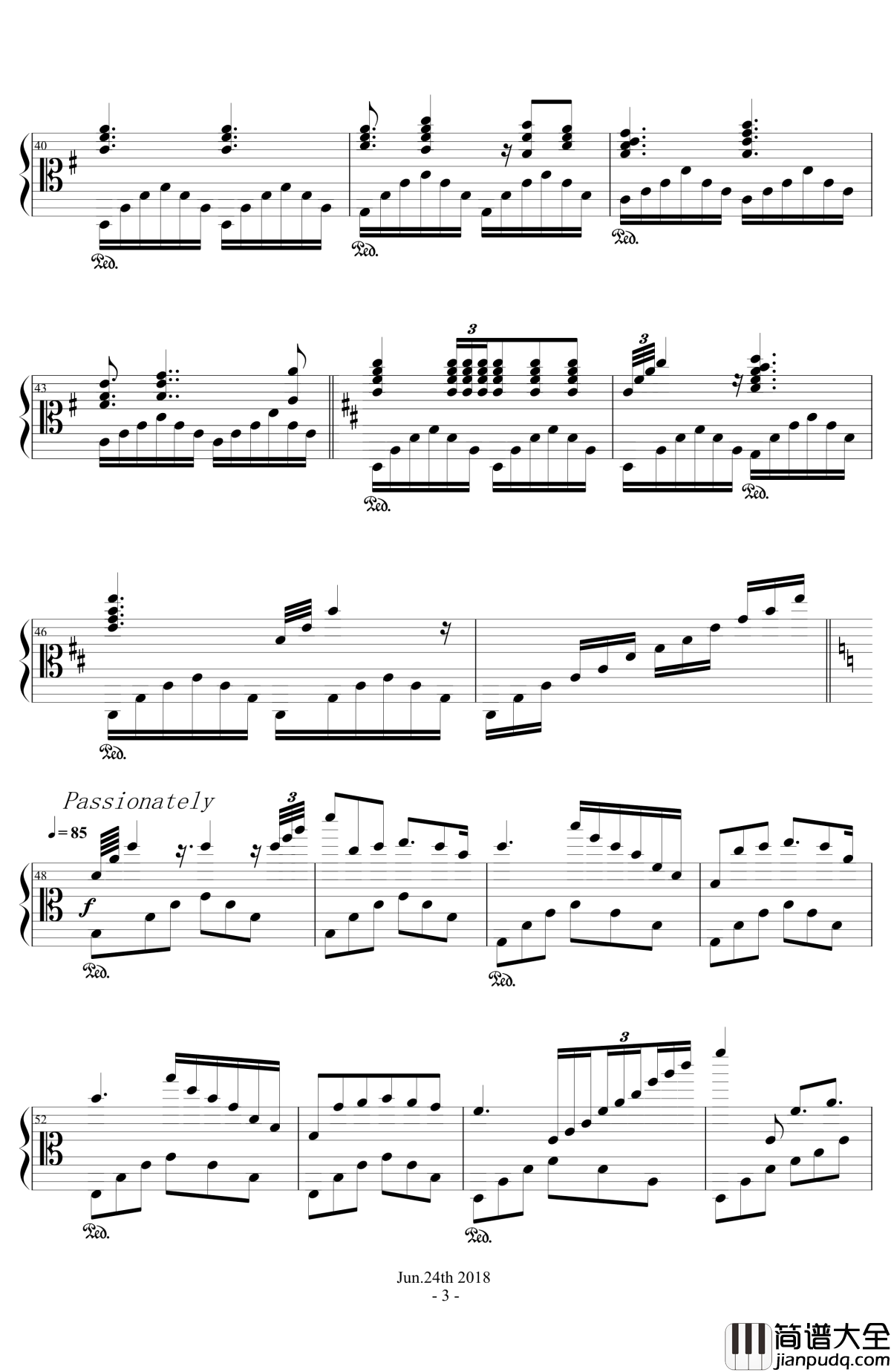 独角兽之歌钢琴谱_克莱德曼