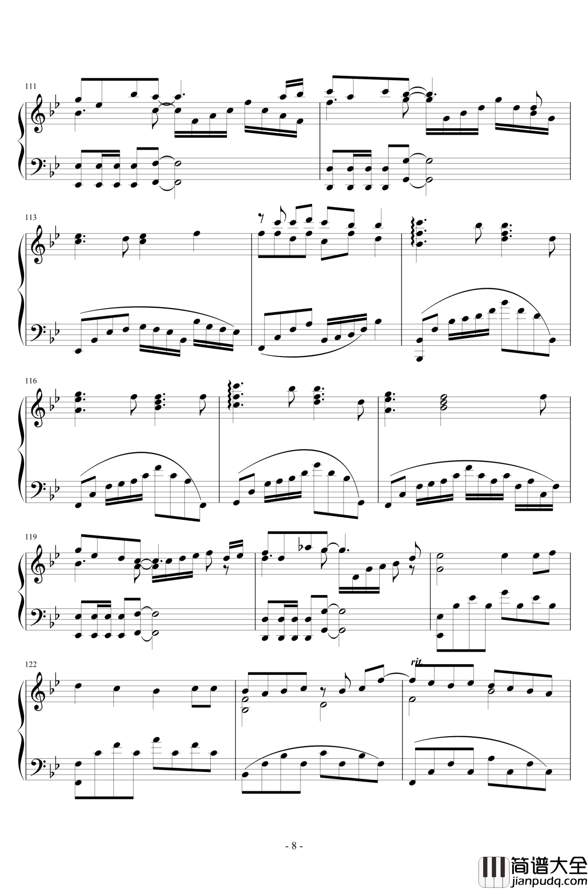 相遇天使钢琴谱_天使にふれたよ_轻音少女