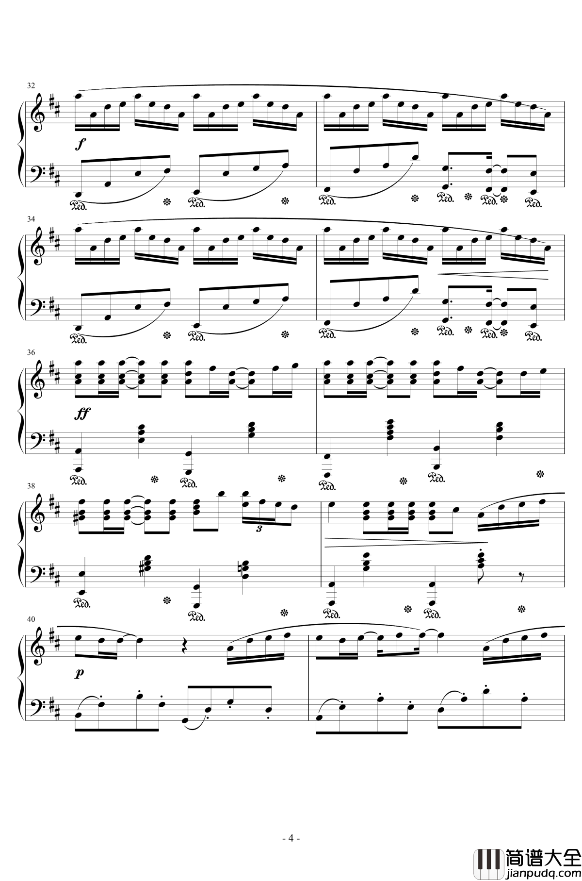 菊次郎的夏天钢琴谱_久石让